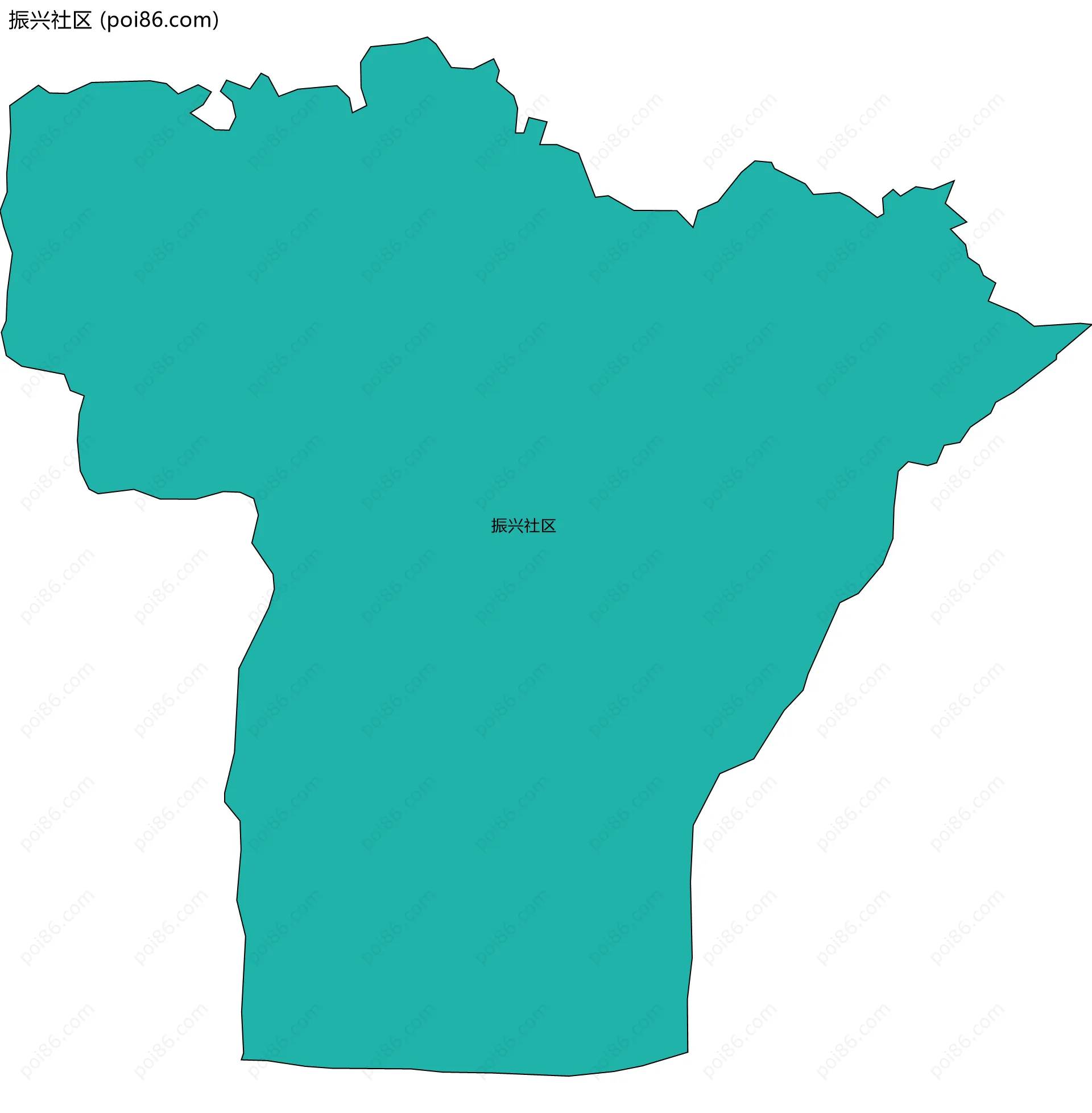 振兴社区边界地图