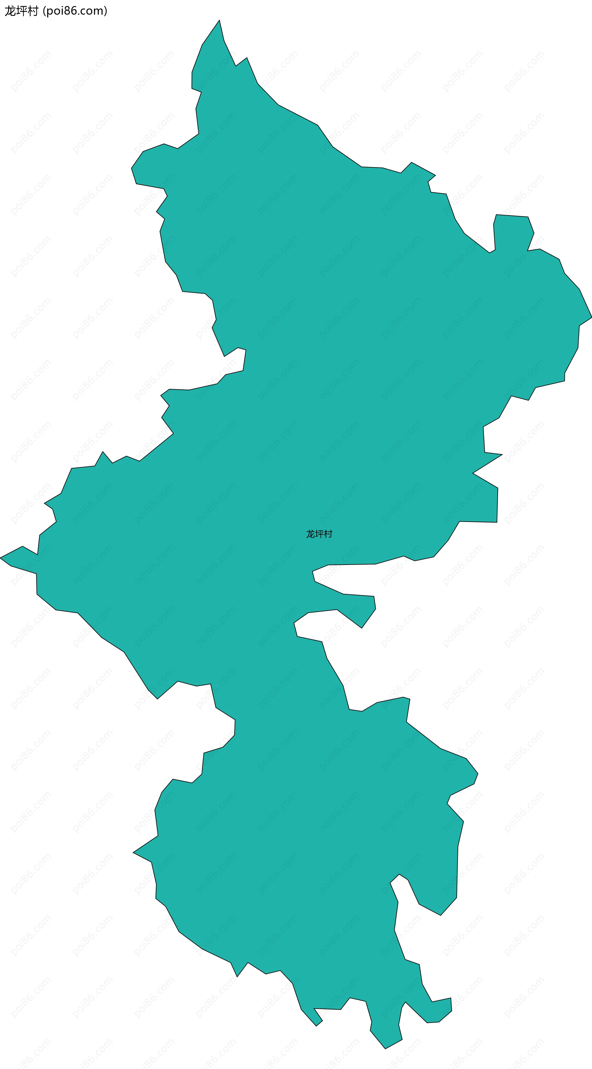 龙坪村边界地图