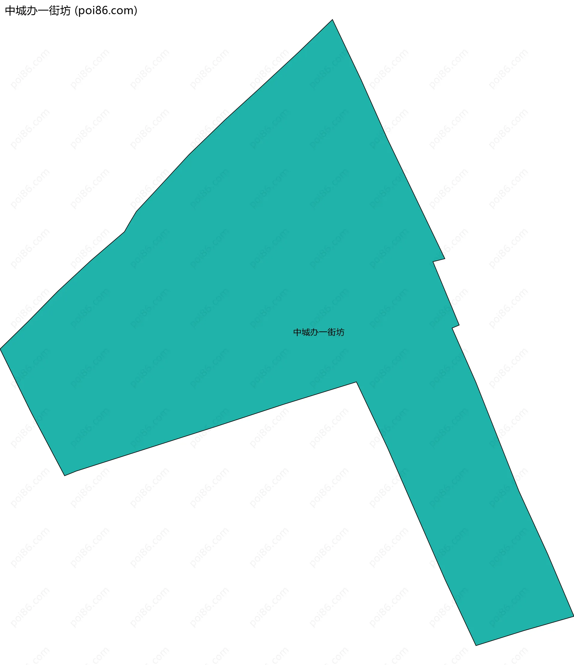 中城办一街坊边界地图