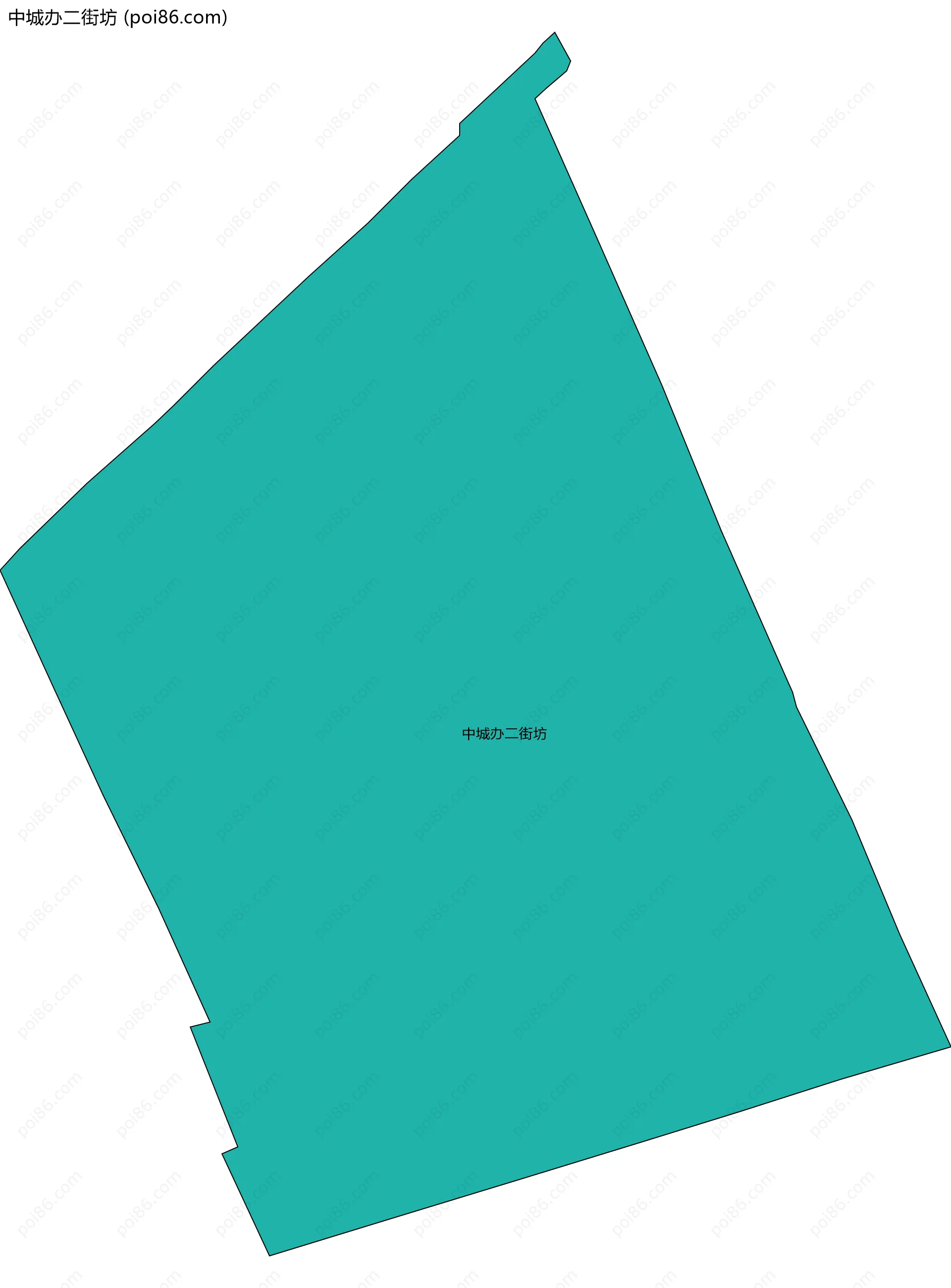 中城办二街坊边界地图