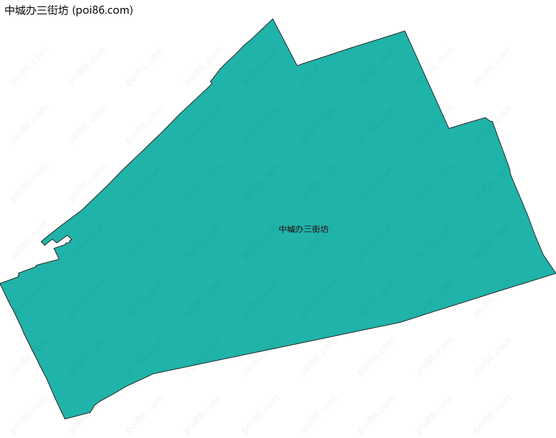 中城办三街坊边界地图