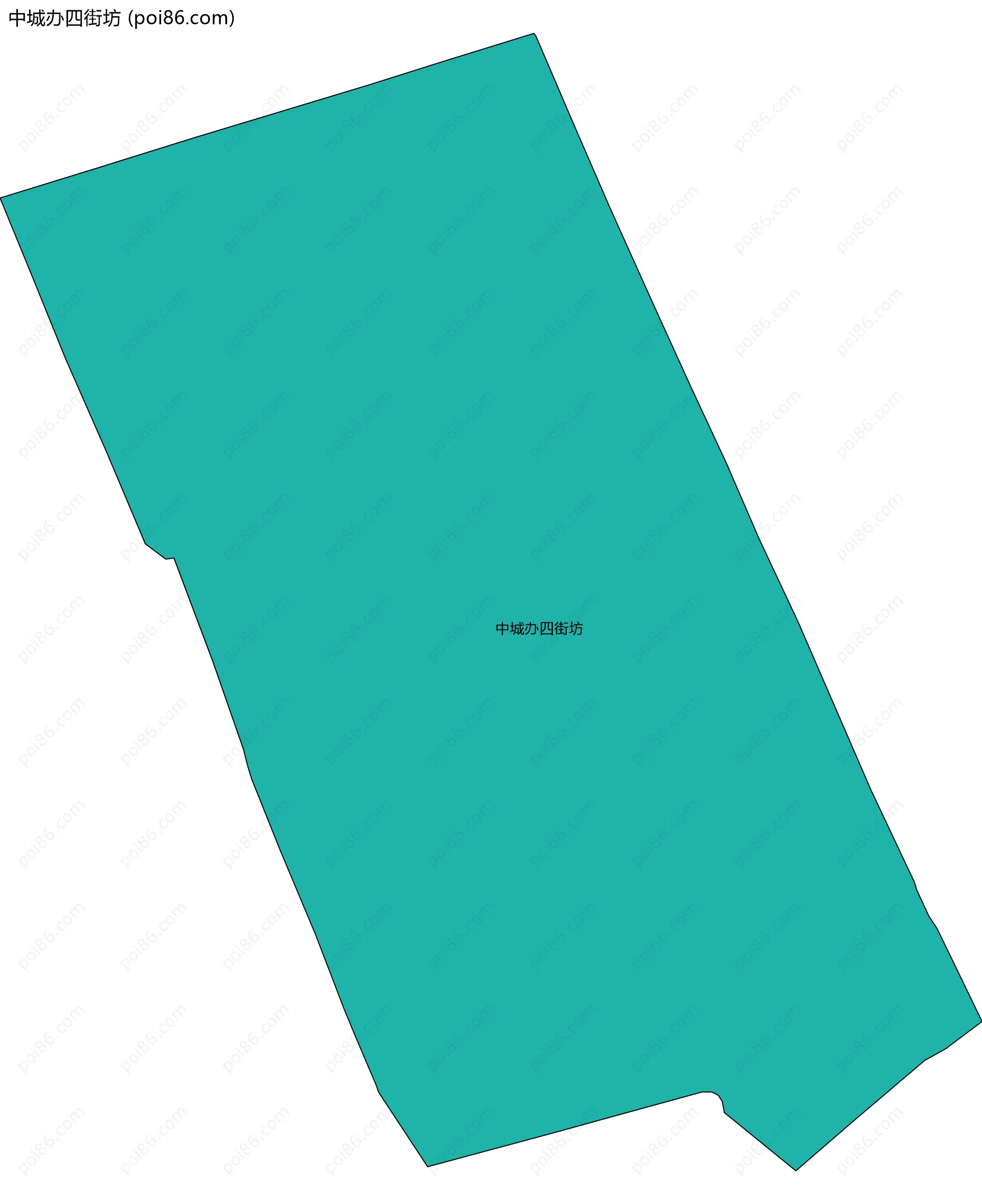 中城办四街坊边界地图