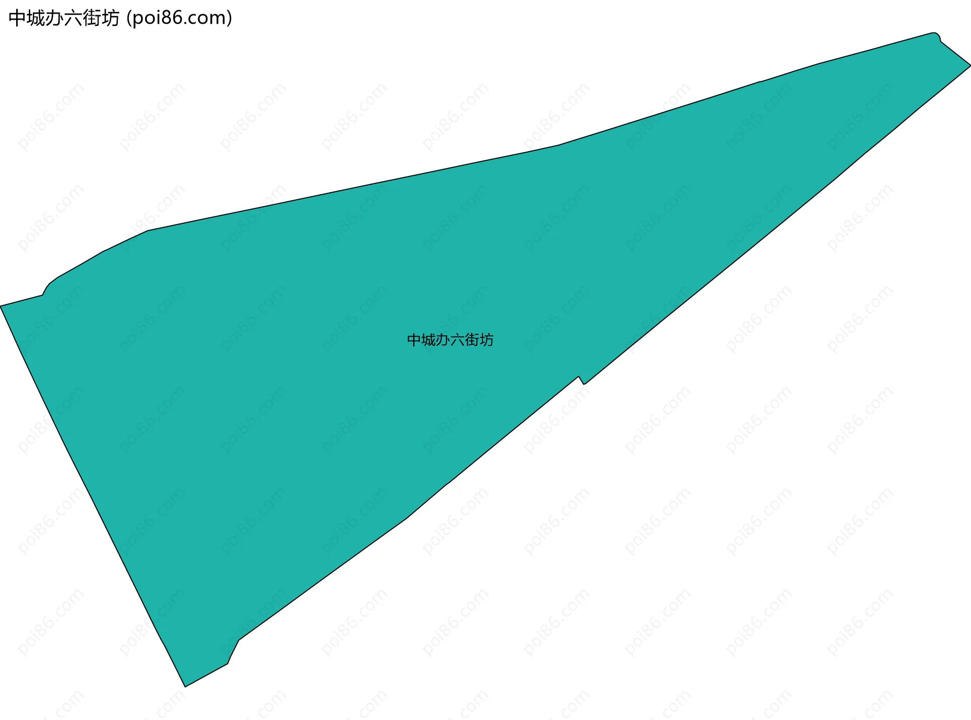 中城办六街坊边界地图