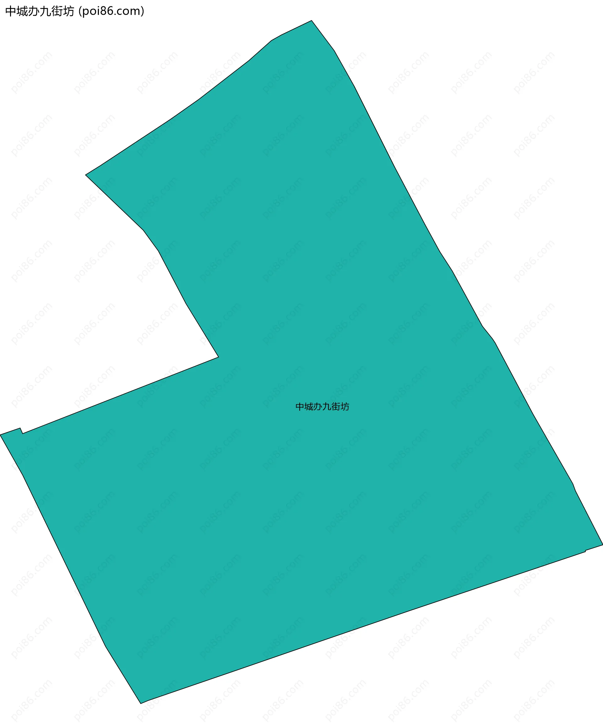 中城办九街坊边界地图