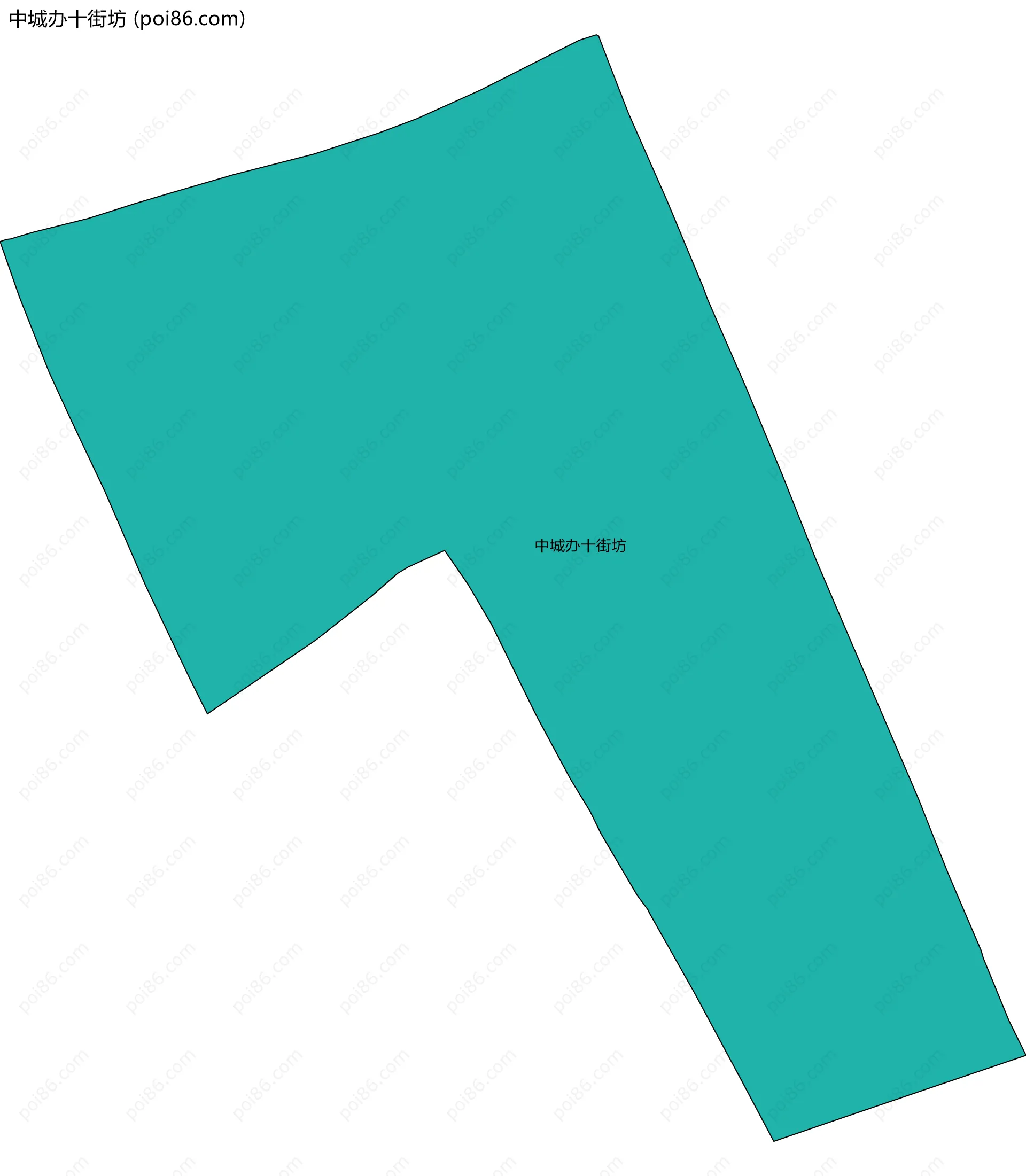 中城办十街坊边界地图