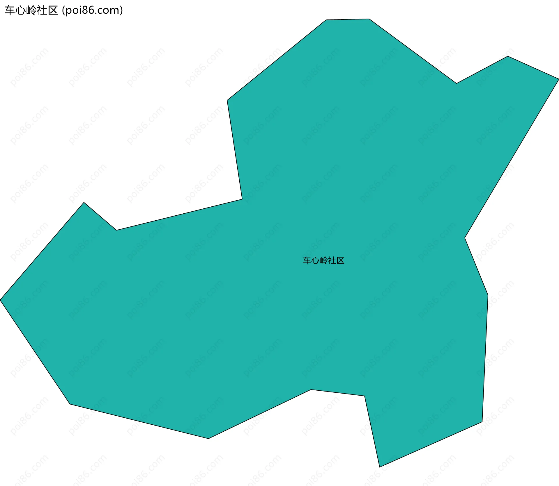 车心岭社区边界地图