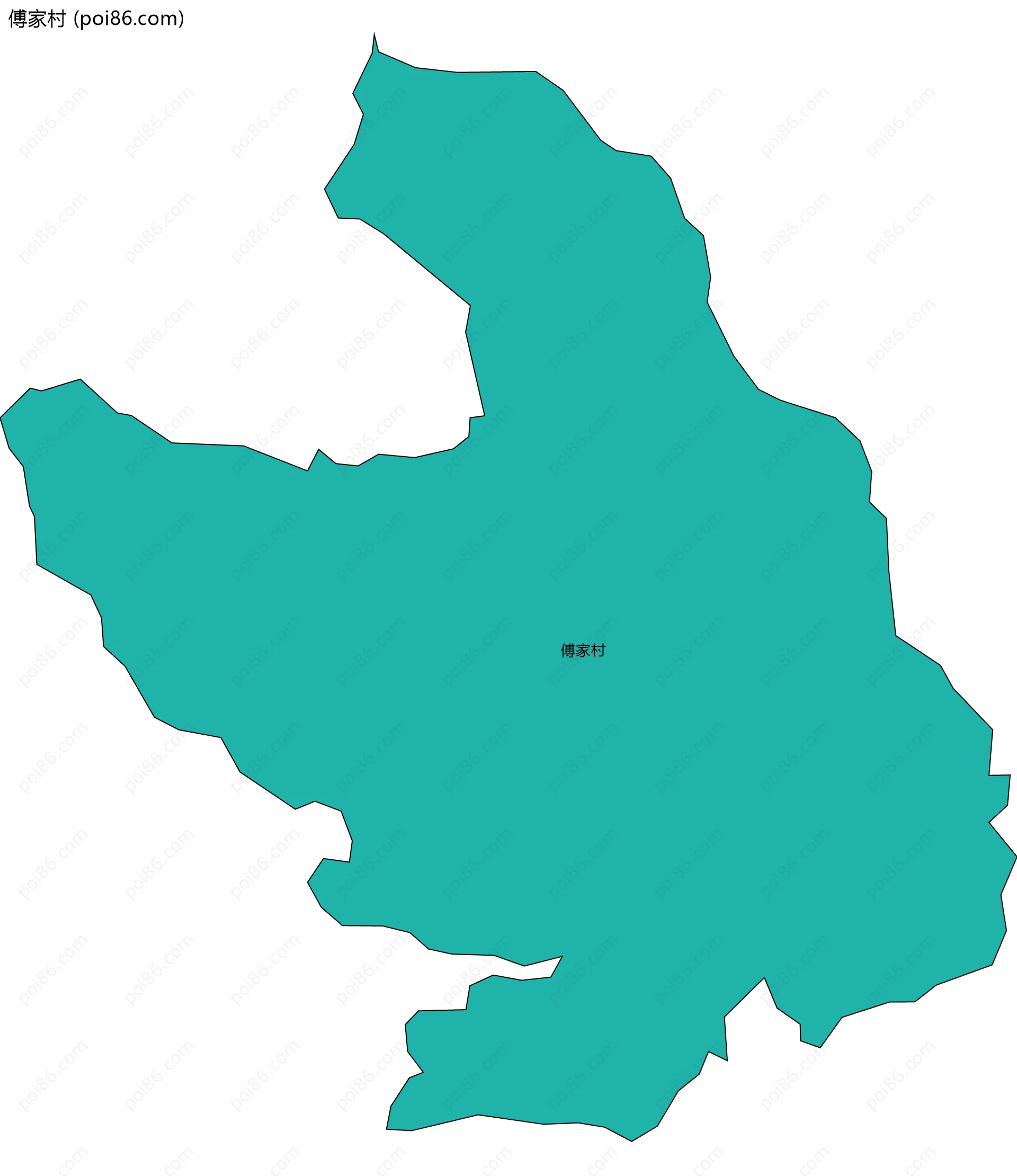 傅家村边界地图