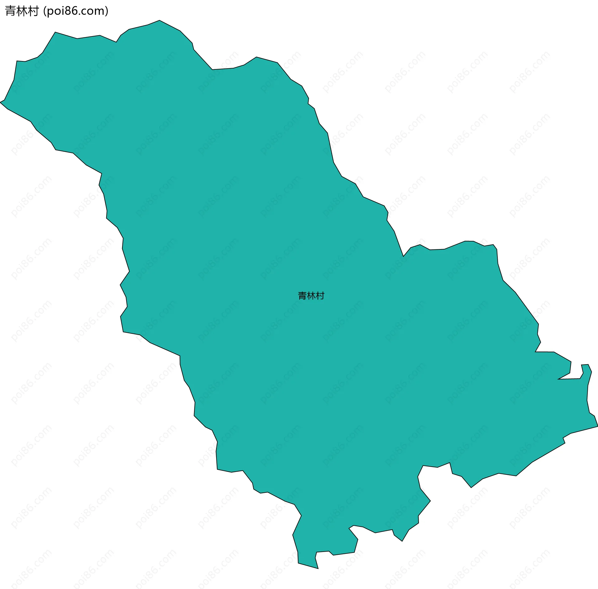 青林村边界地图