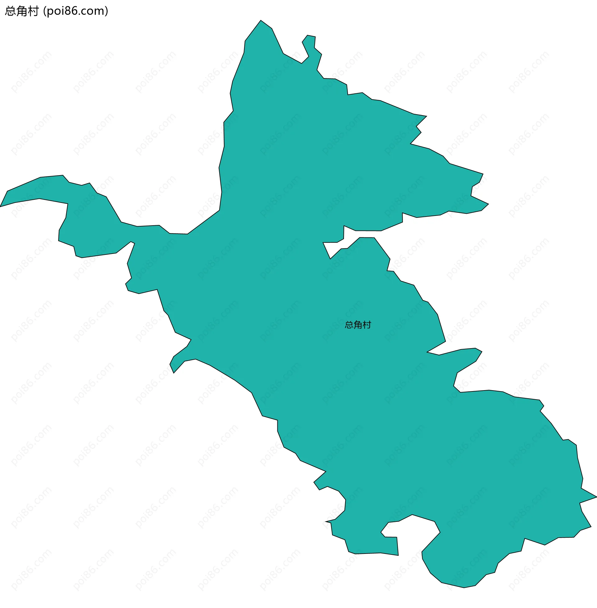 总角村边界地图