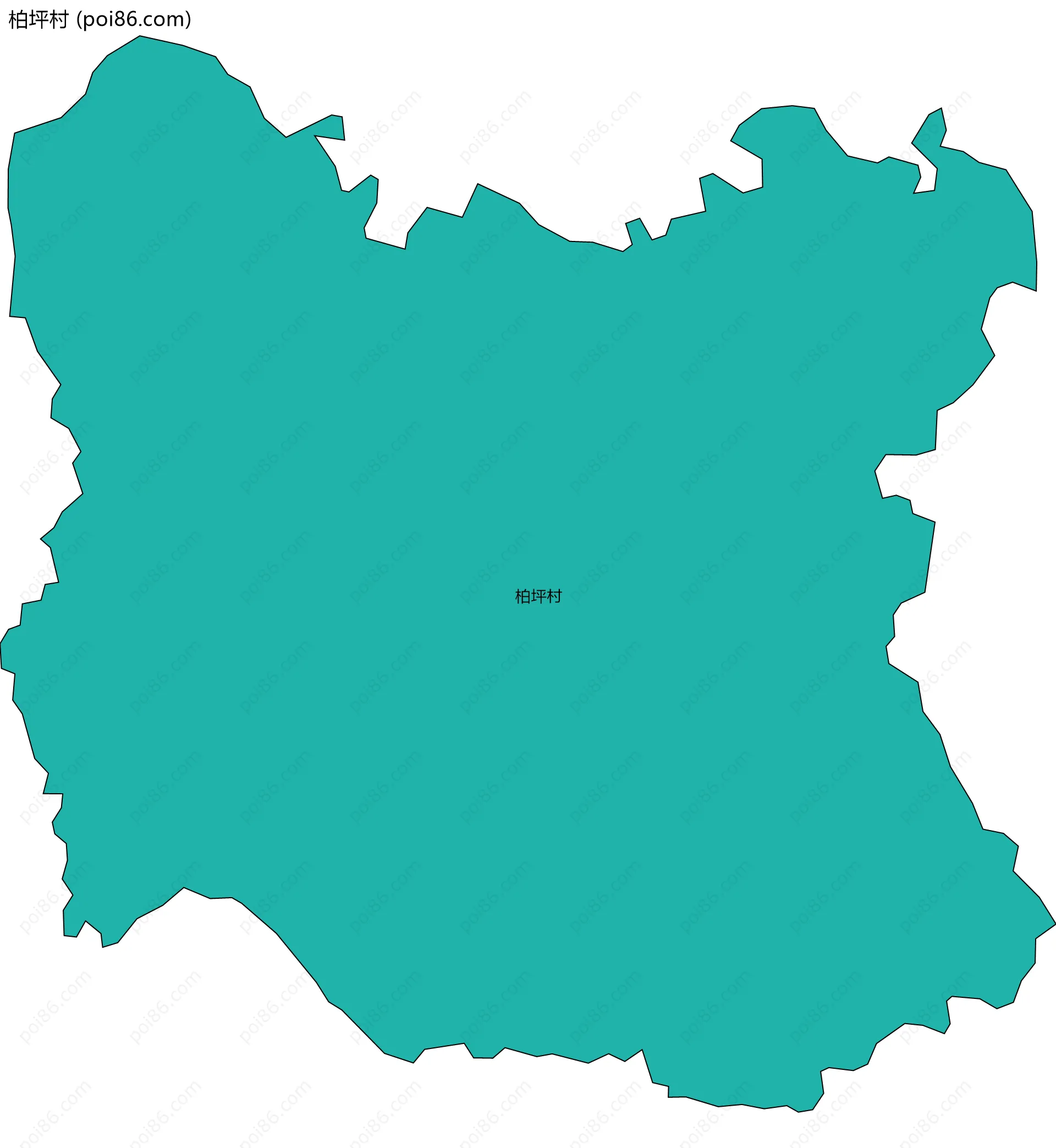 柏坪村边界地图