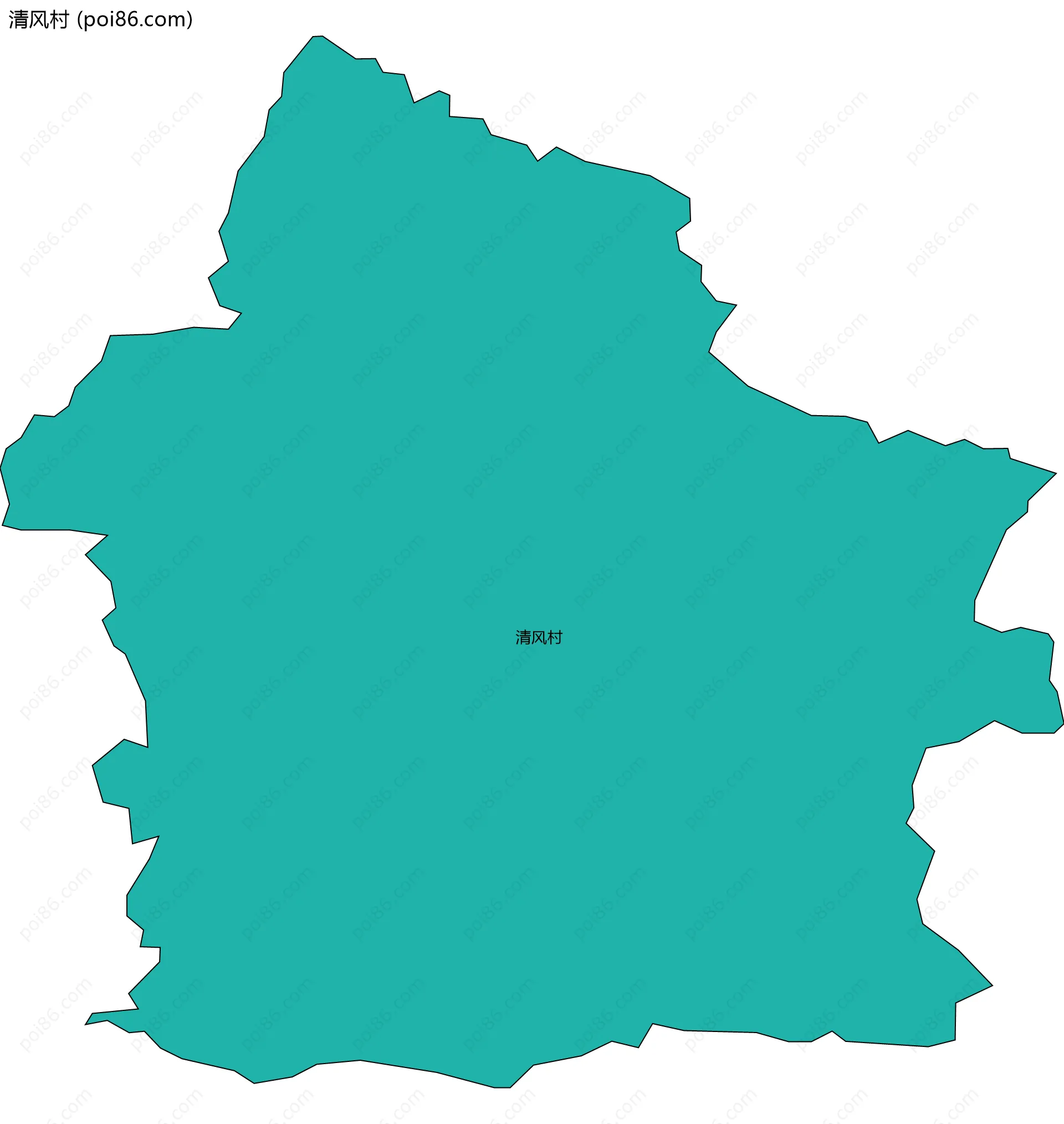 清风村边界地图
