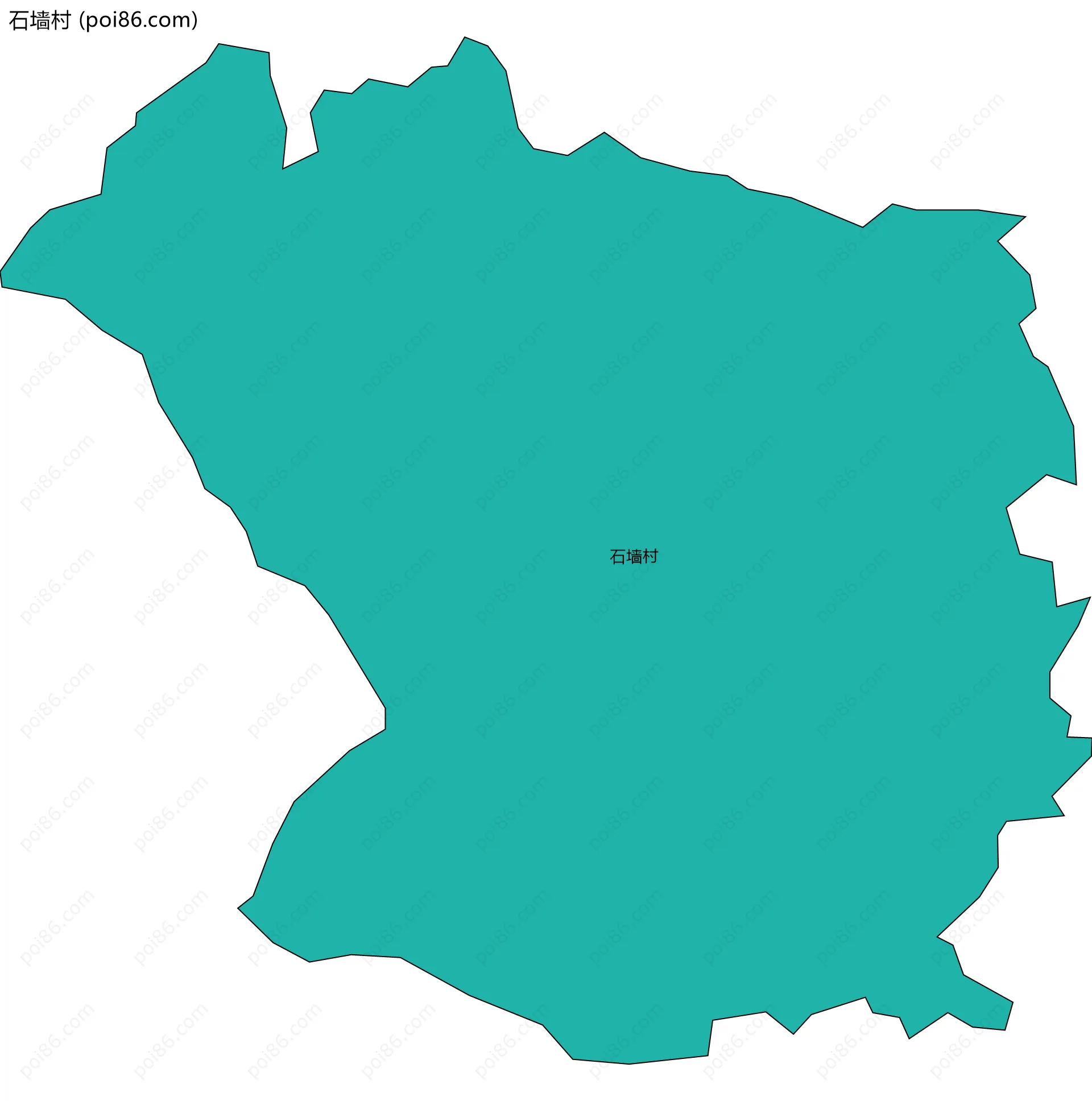 石墙村边界地图