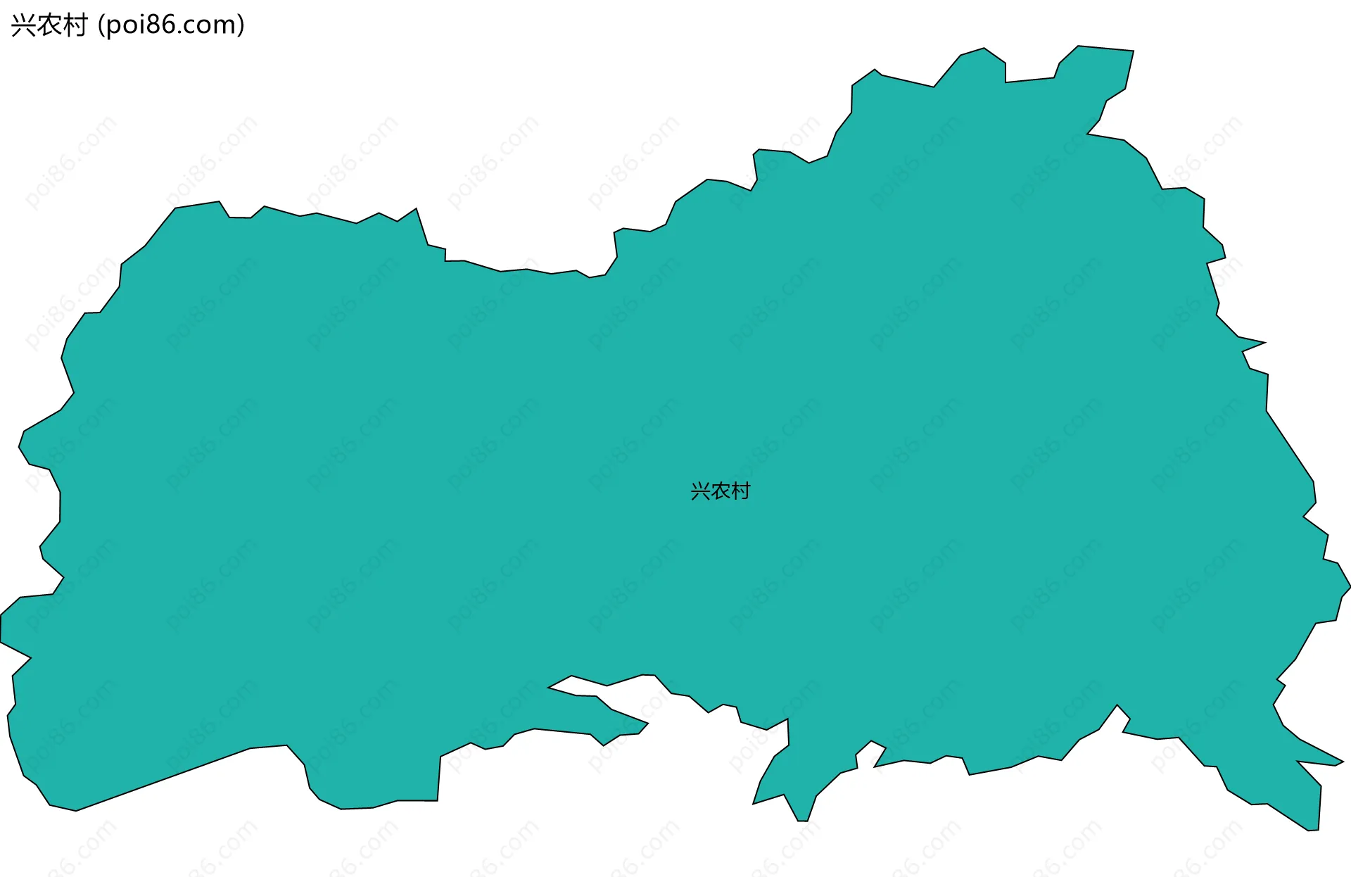 兴农村边界地图
