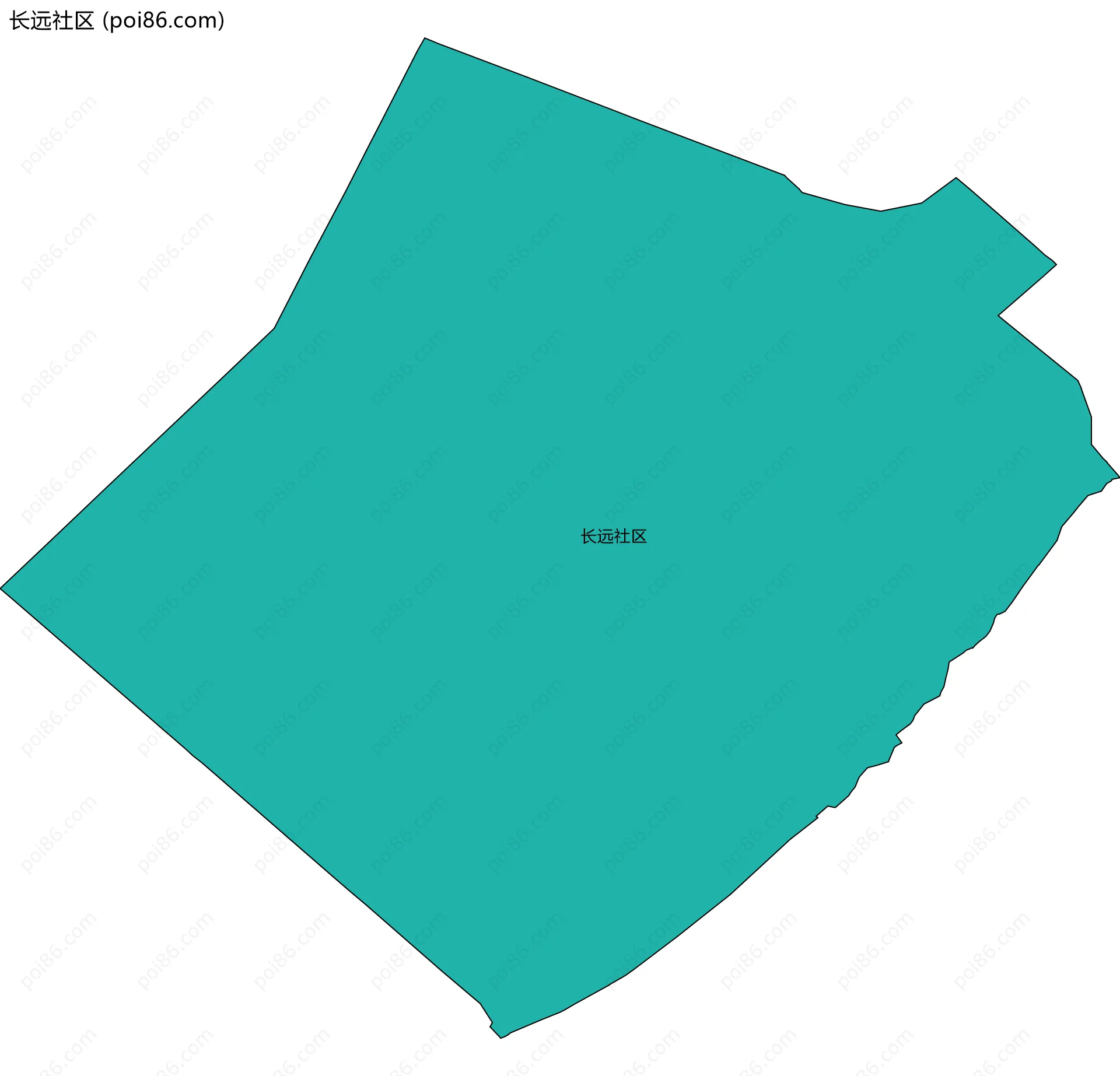 长远社区边界地图