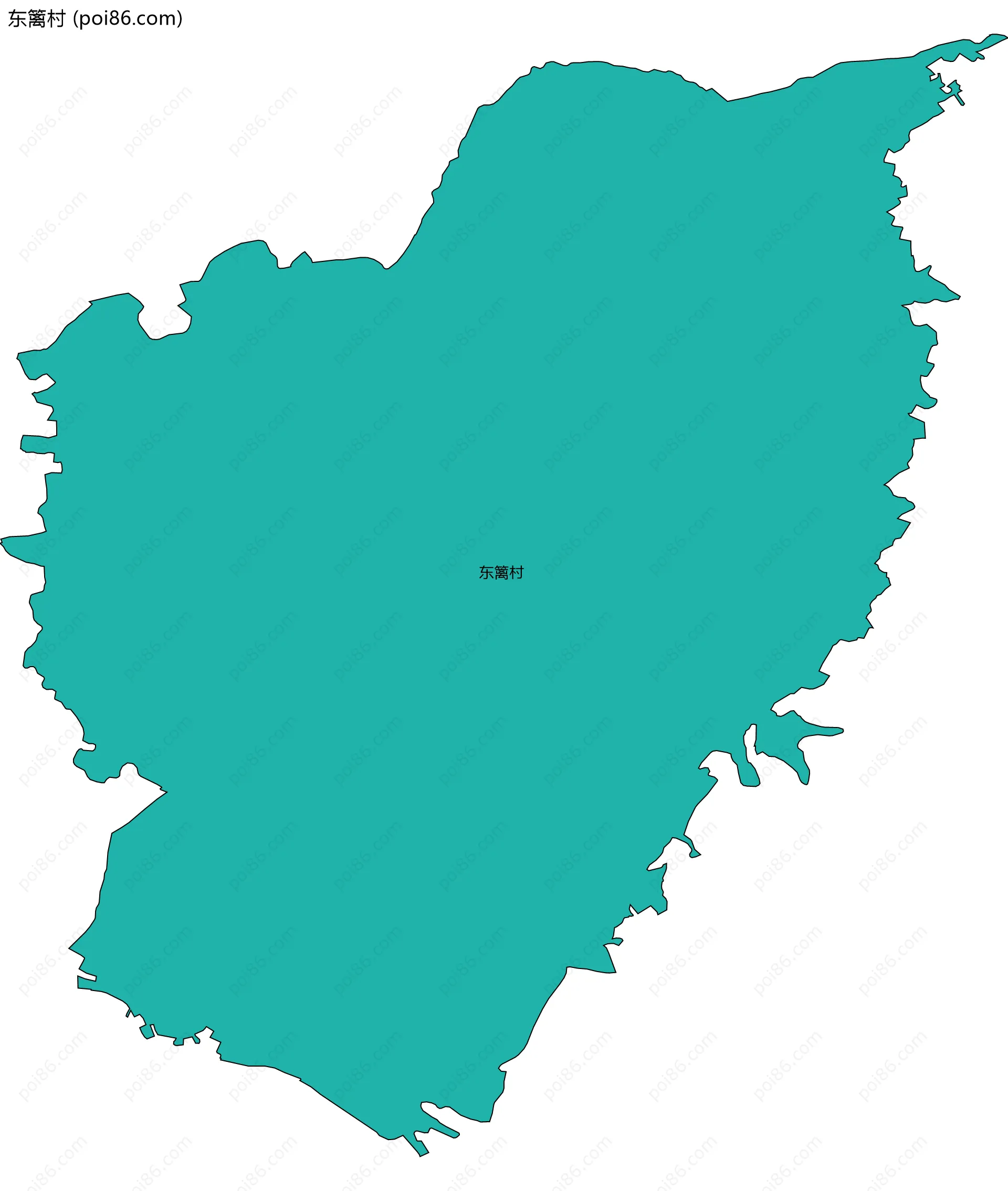 东篱村边界地图