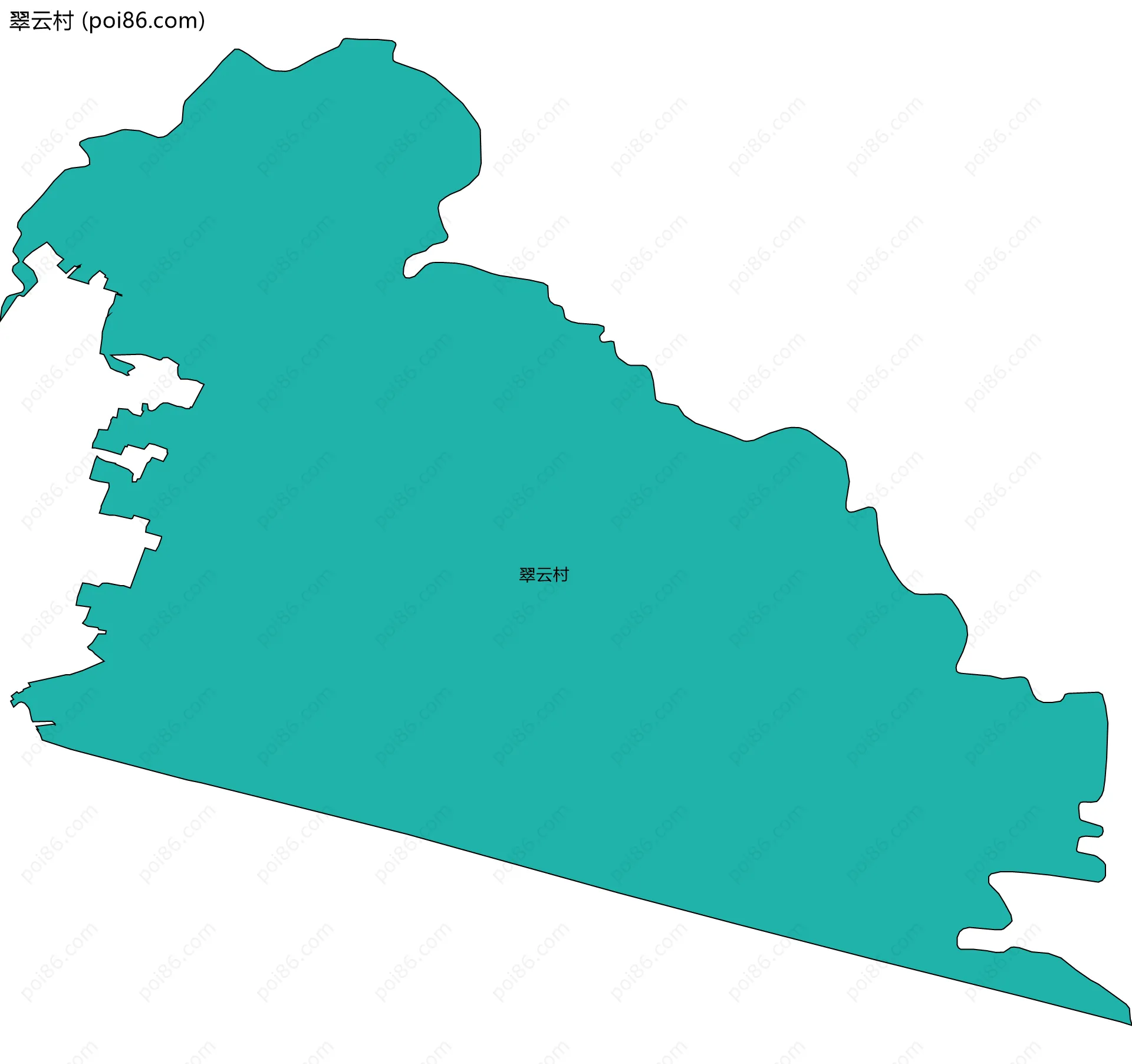 翠云村边界地图
