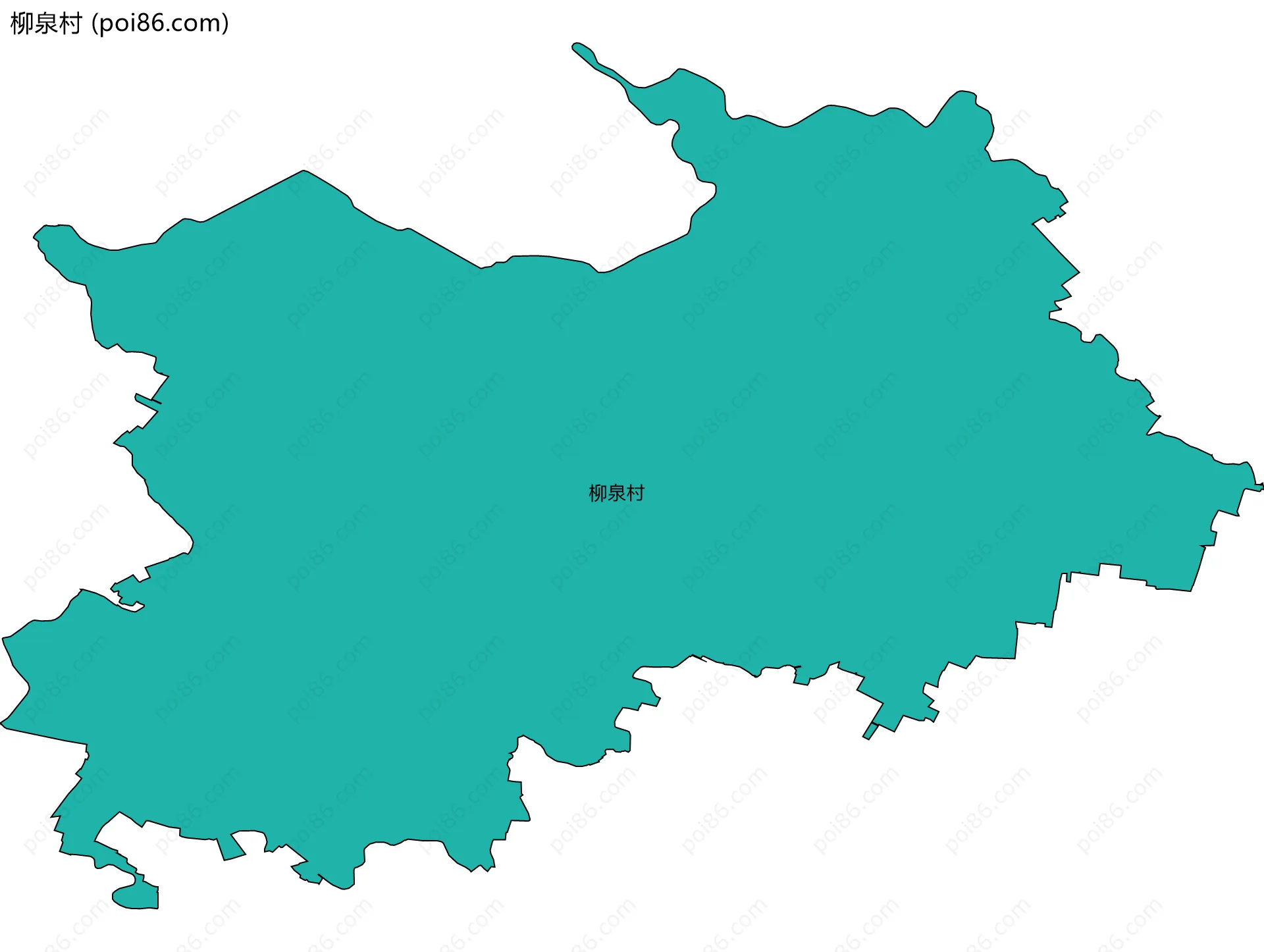 柳泉村边界地图