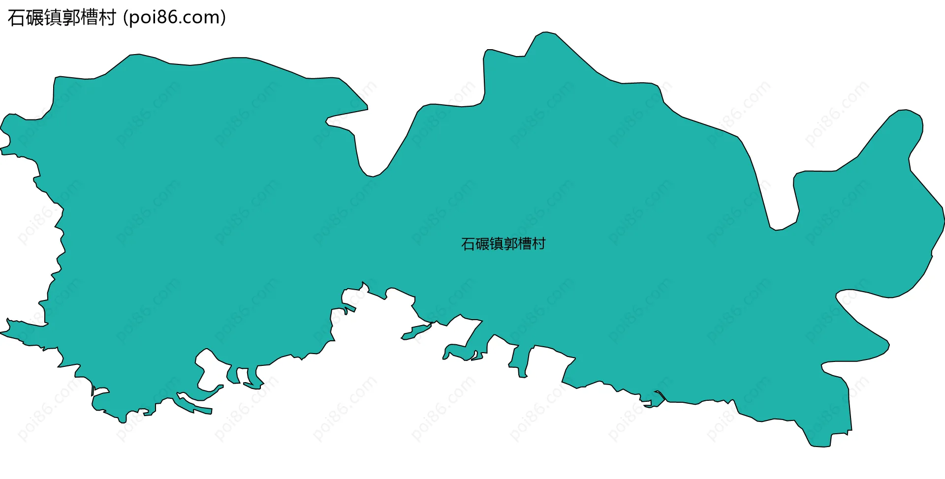 石碾镇郭槽村边界地图