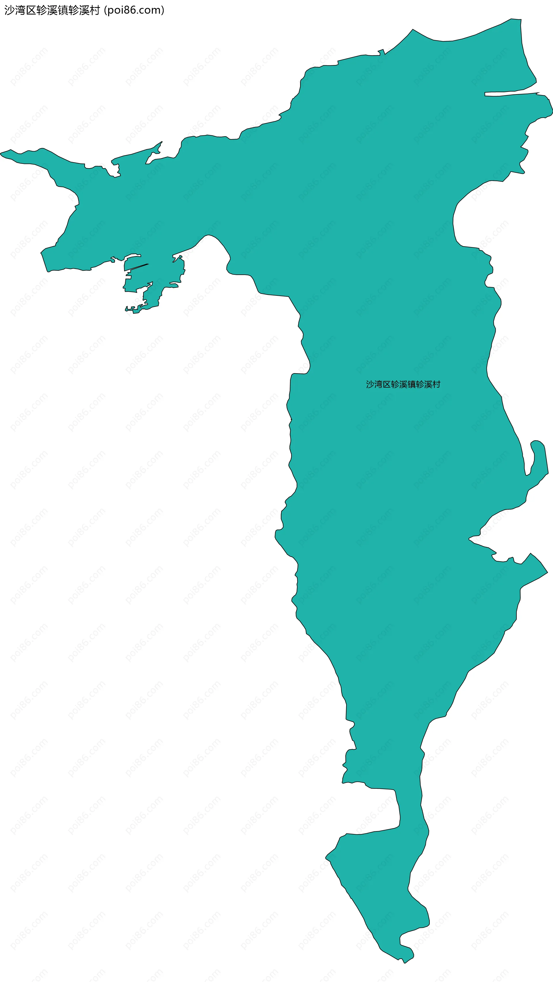 沙湾区轸溪镇轸溪村边界地图