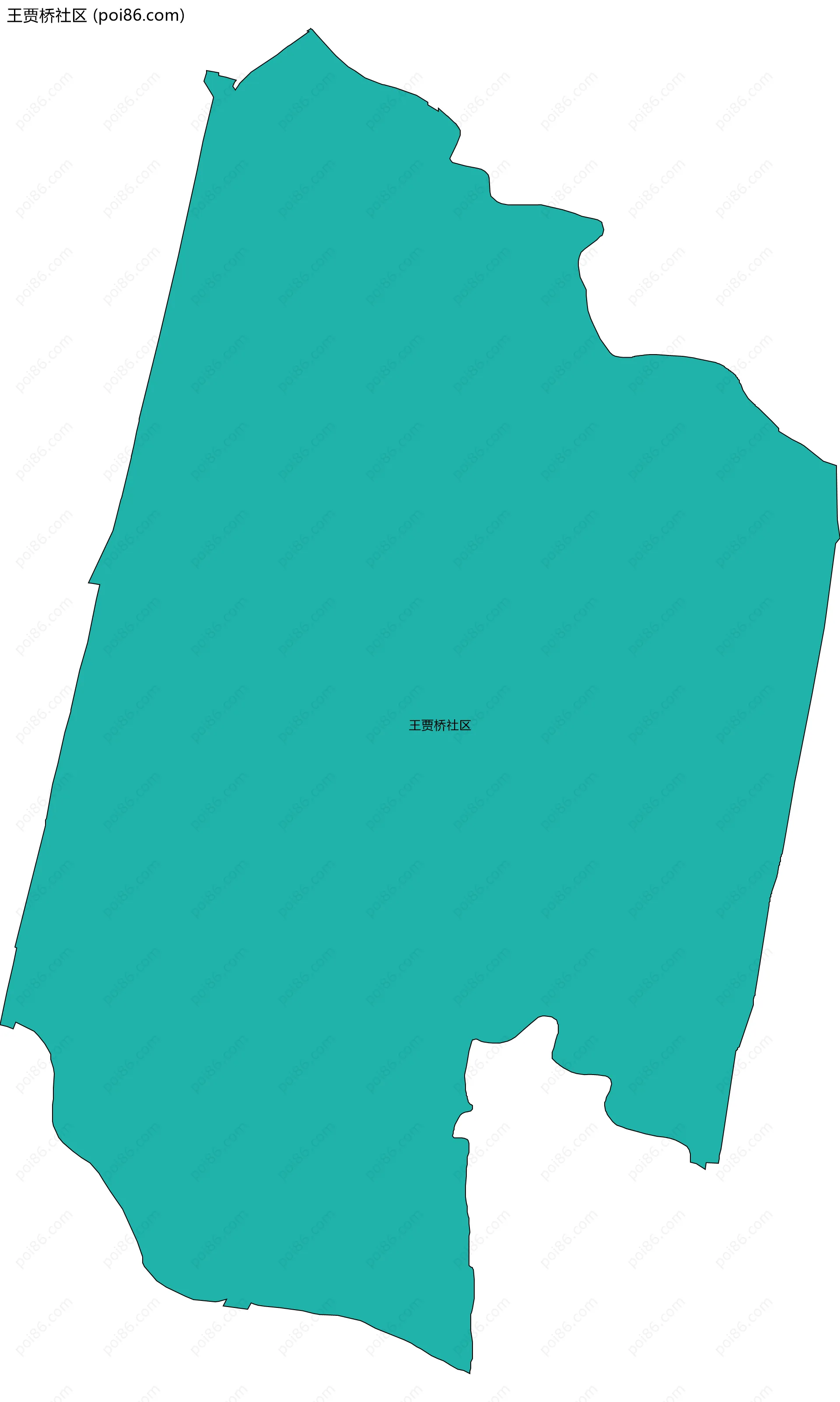 王贾桥社区边界地图