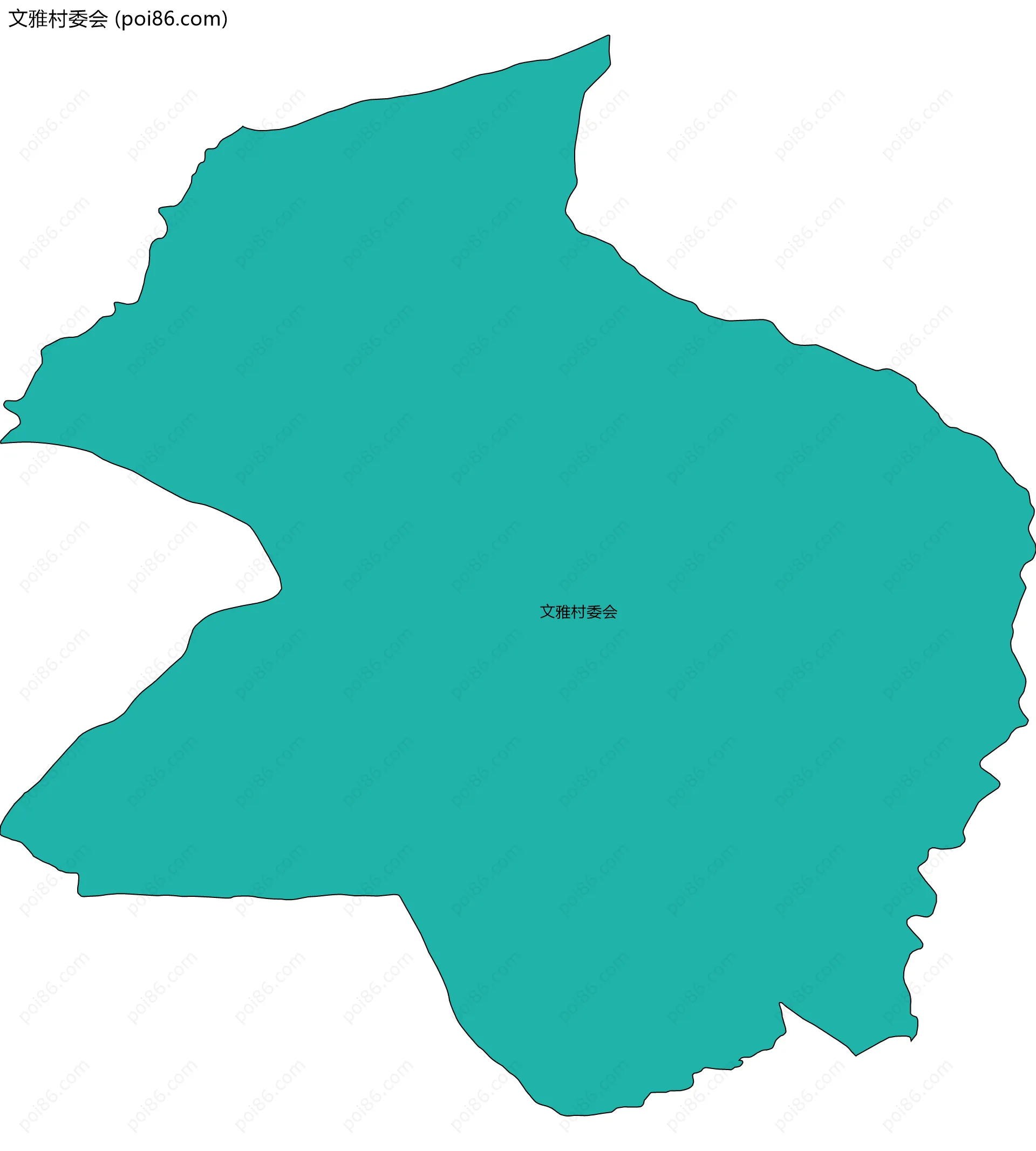 文雅村委会边界地图