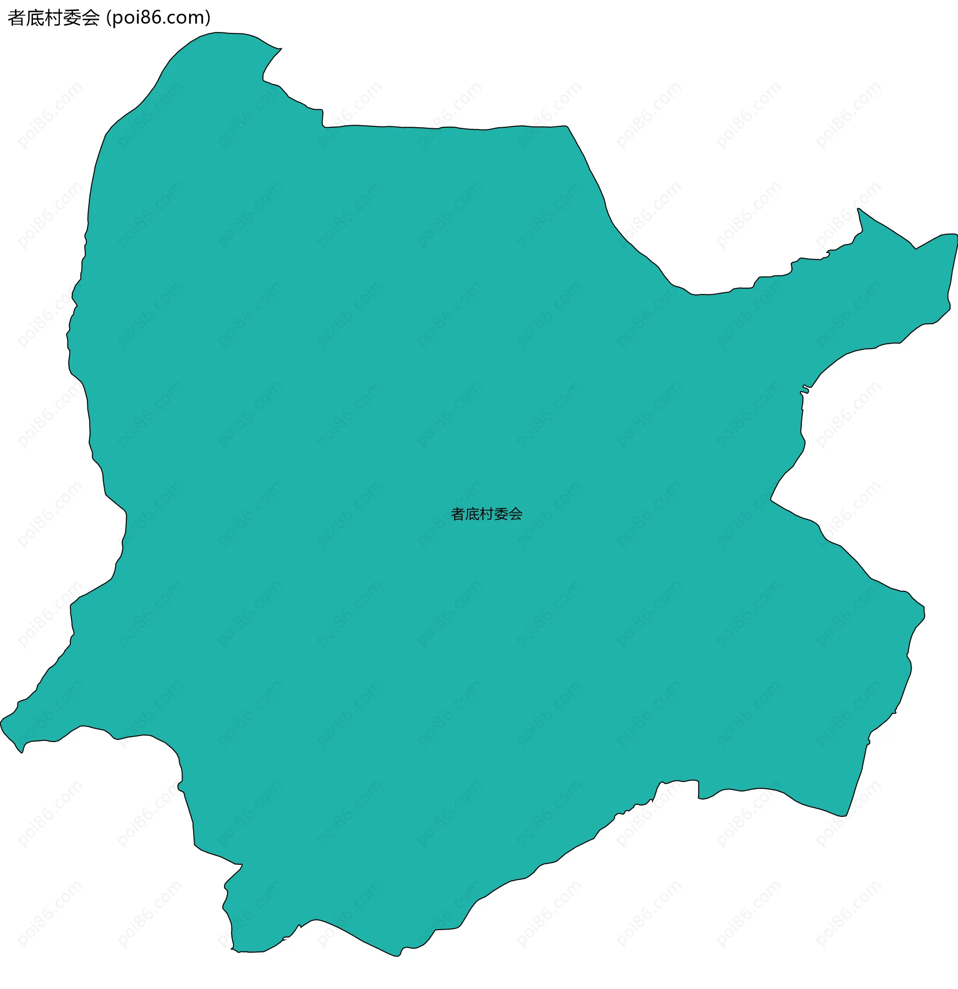 者底村委会边界地图