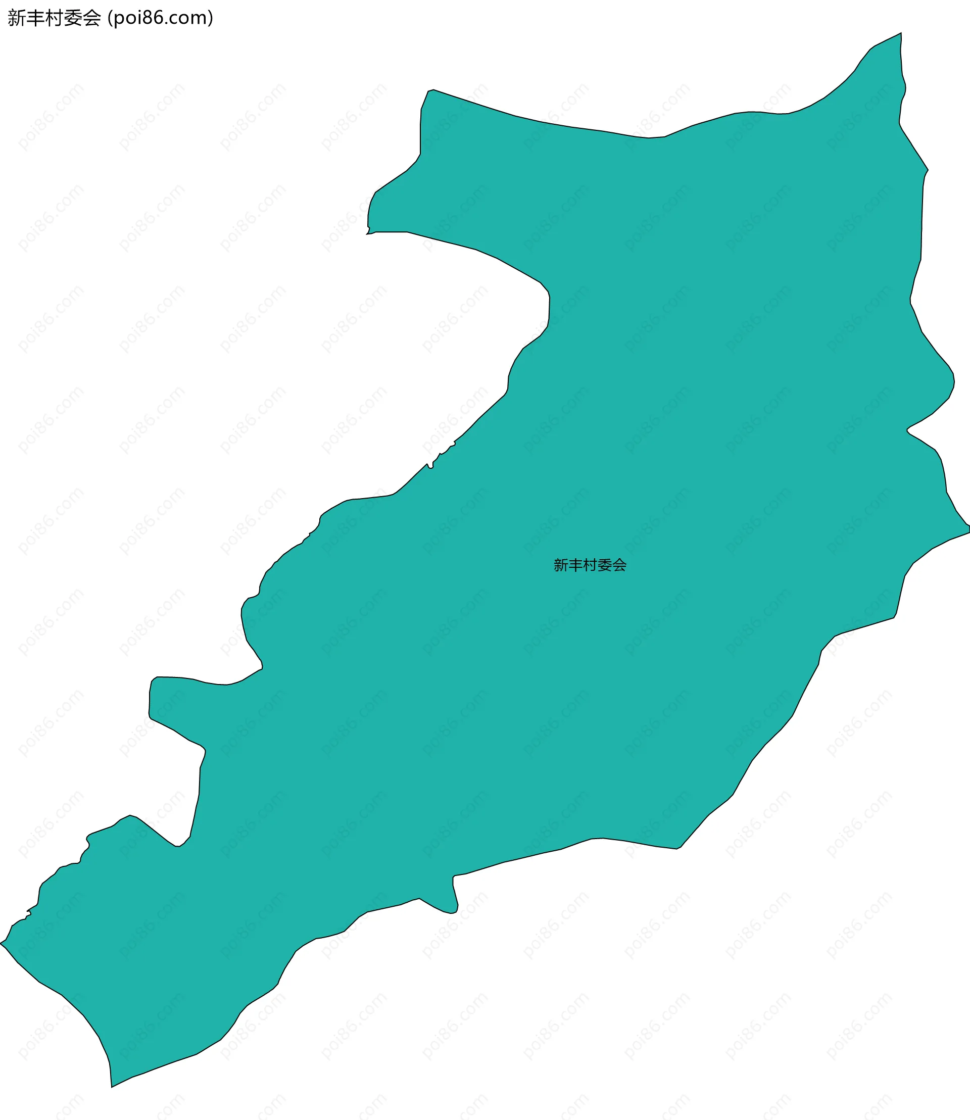 新丰村委会边界地图
