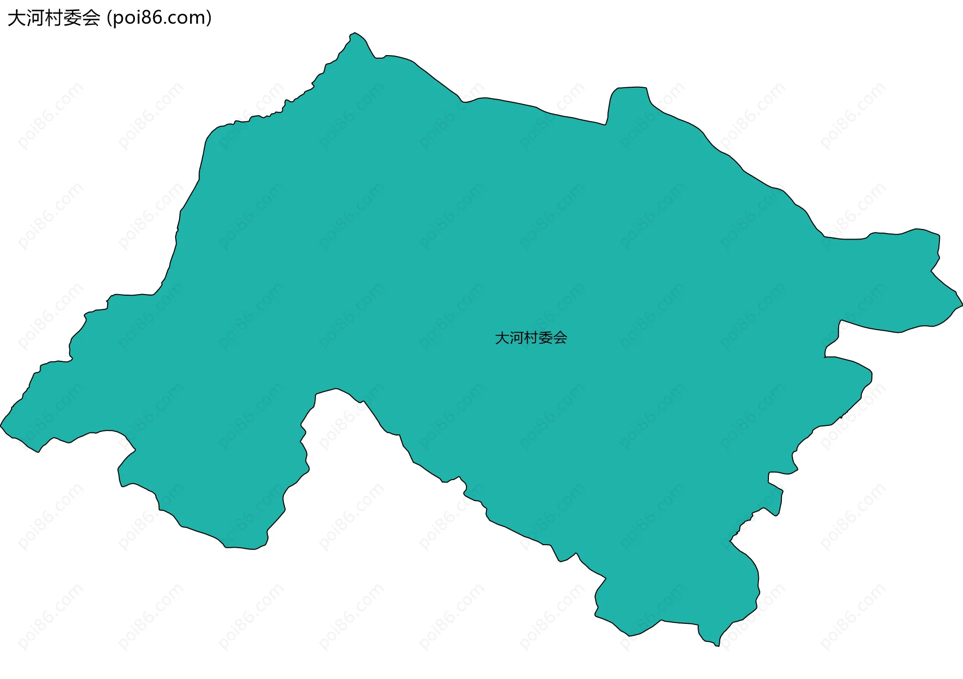 大河村委会边界地图