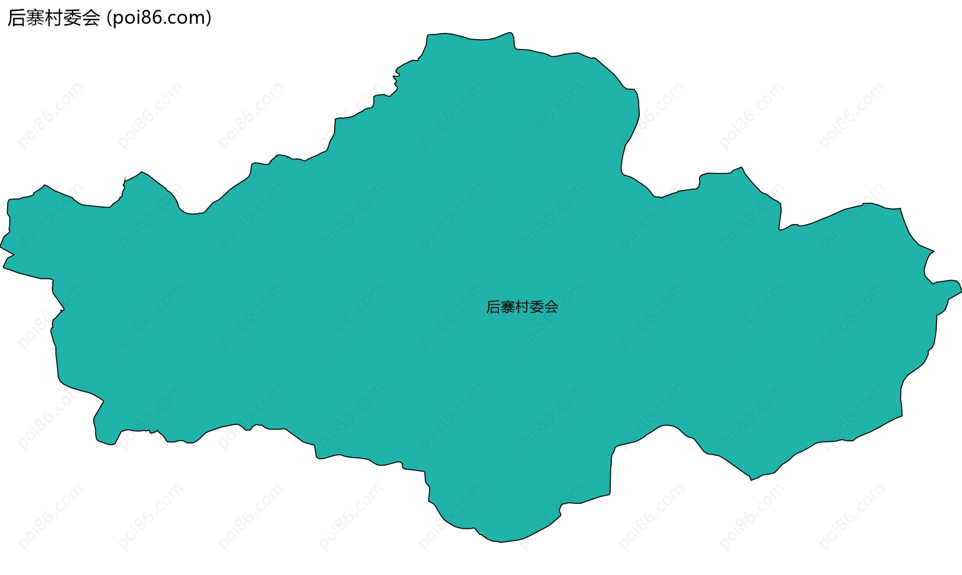 后寨村委会边界地图