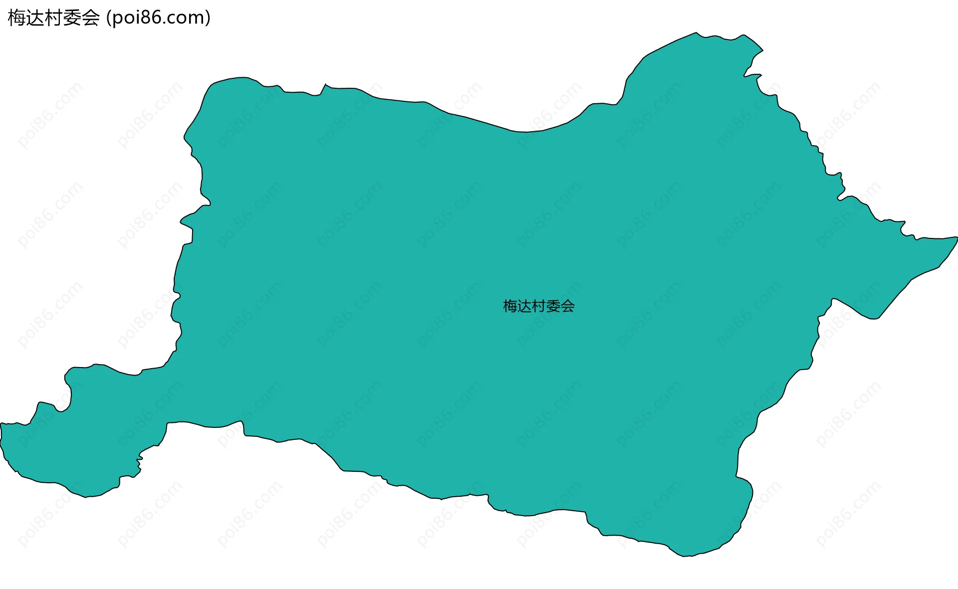 梅达村委会边界地图