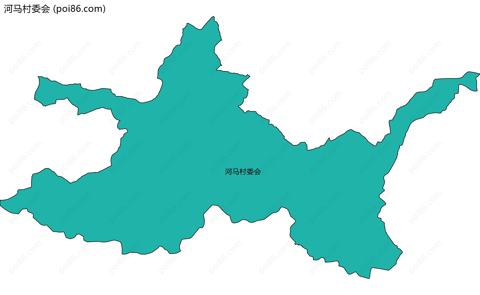 河马村委会边界地图