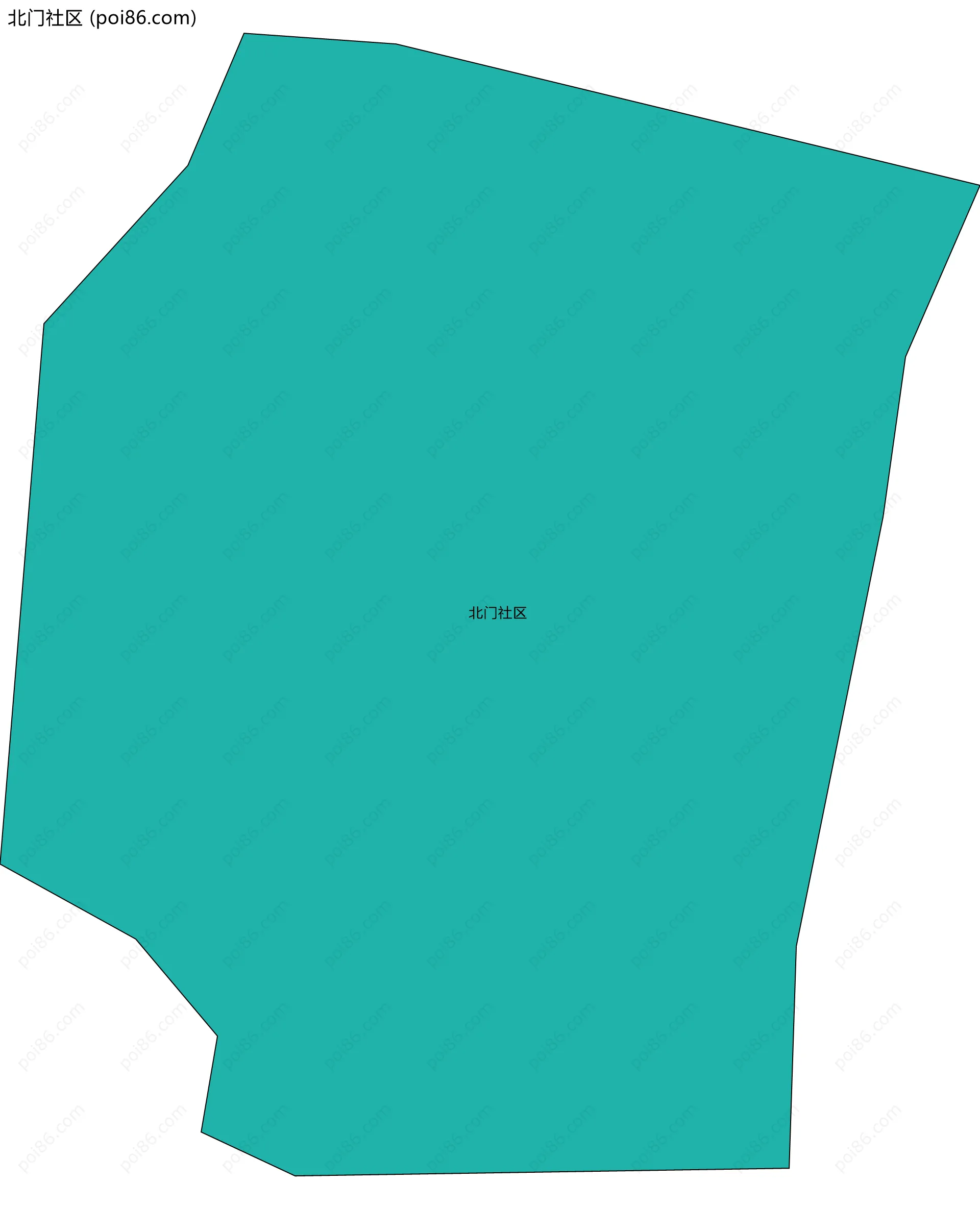 北门社区边界地图