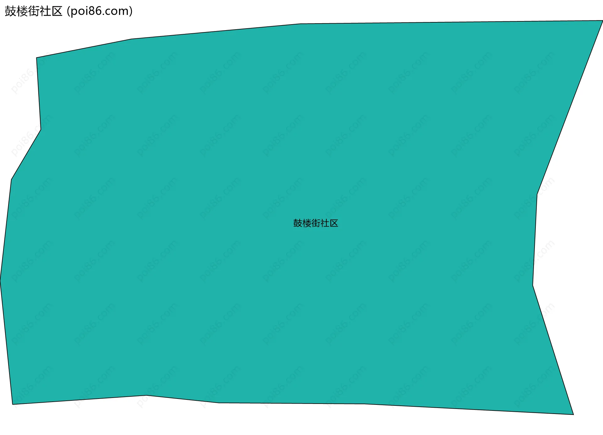 鼓楼街社区边界地图