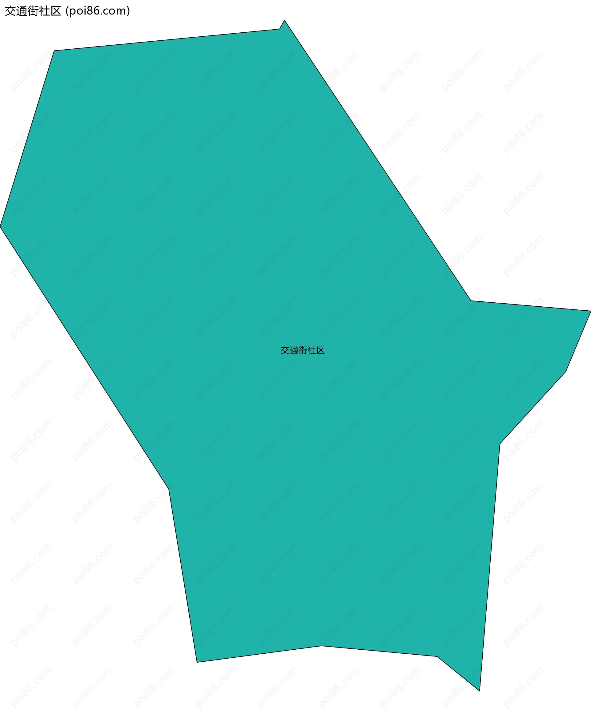 交通街社区边界地图