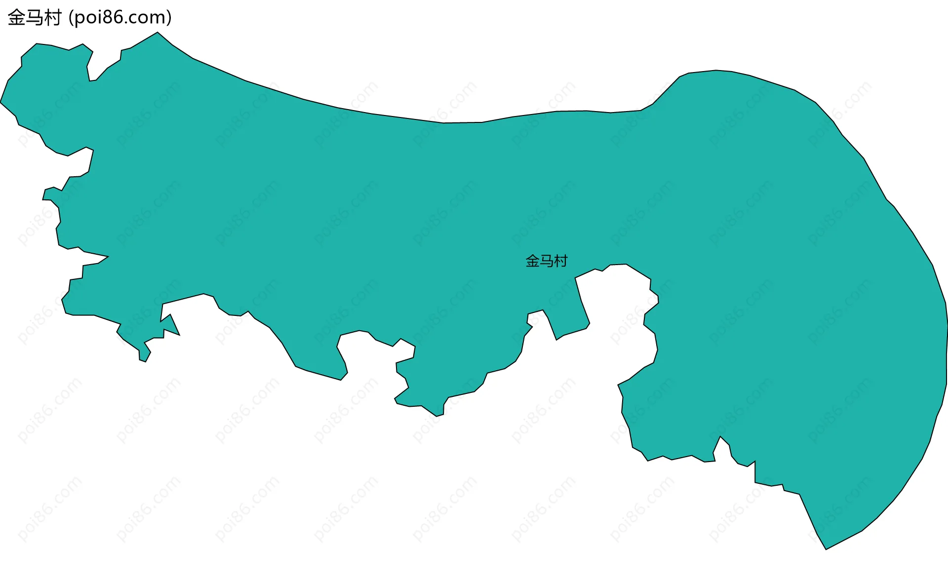 金马村边界地图