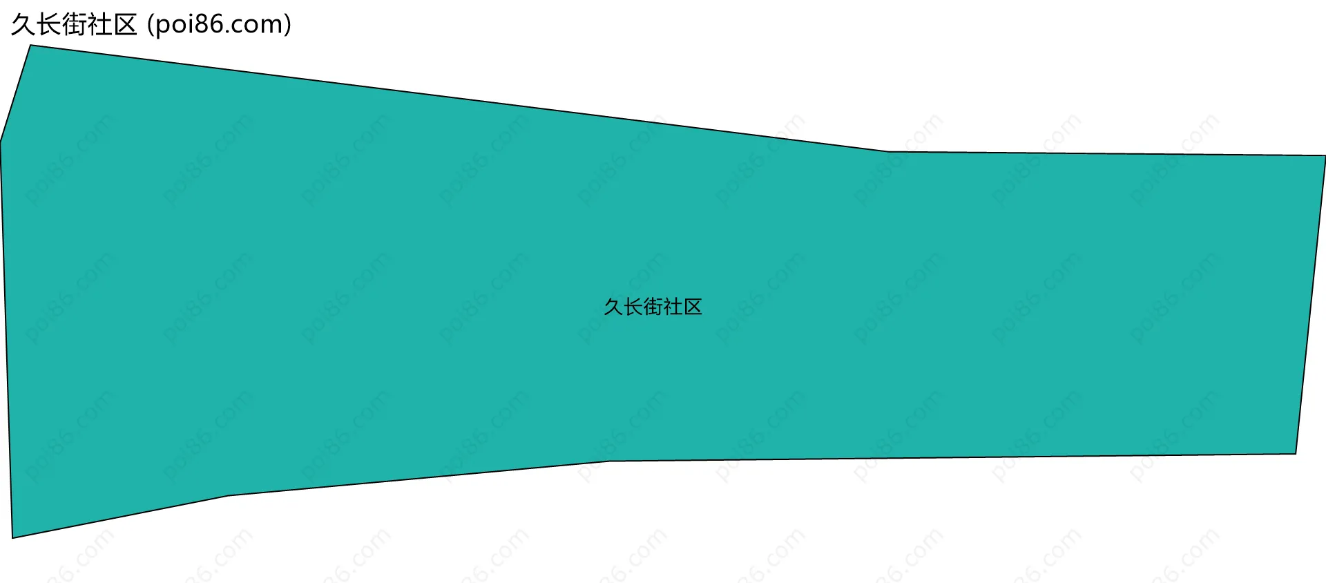 久长街社区边界地图