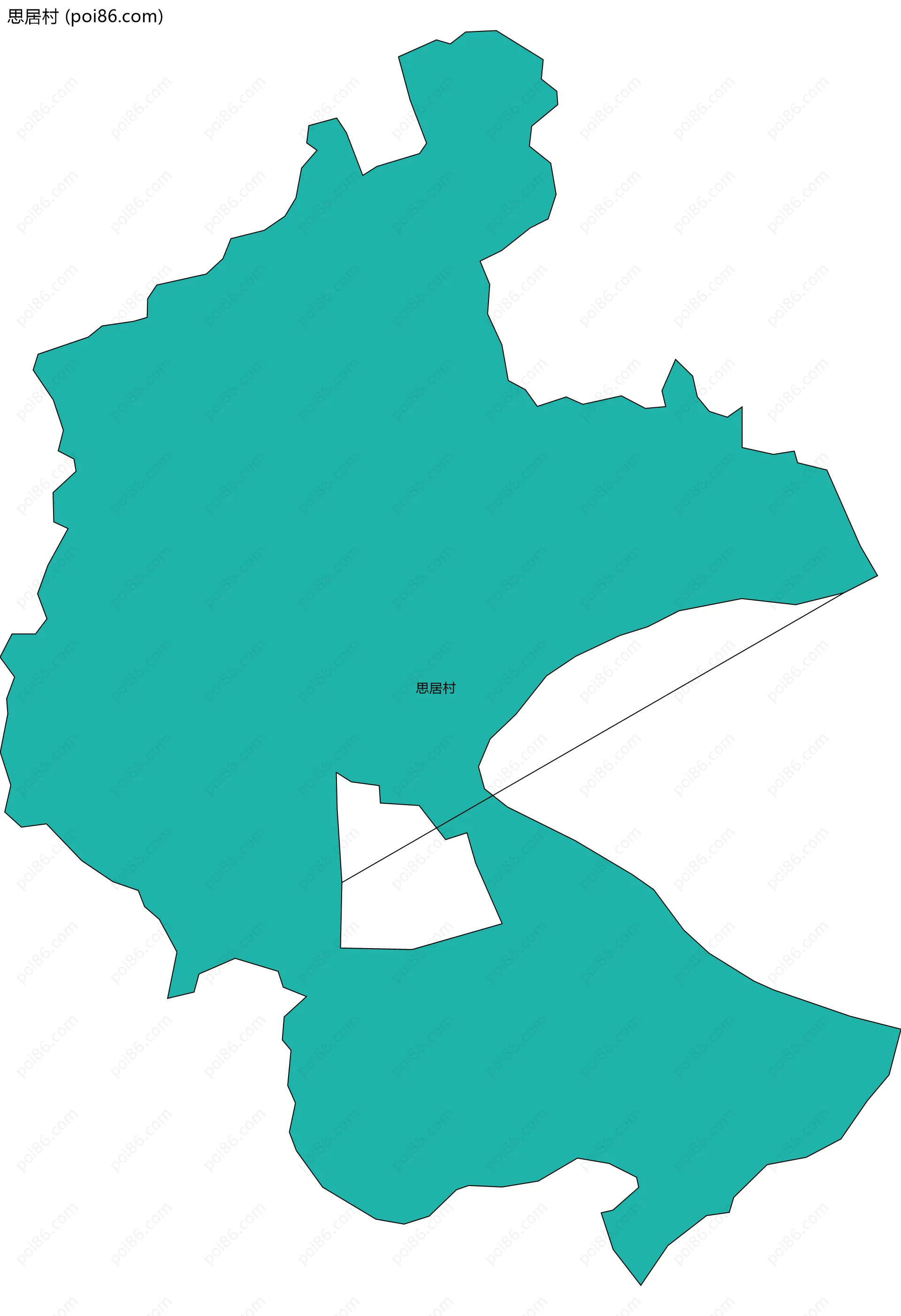 思居村边界地图