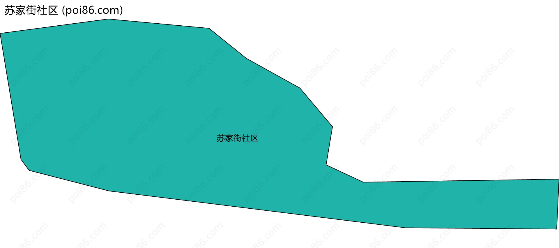 苏家街社区边界地图