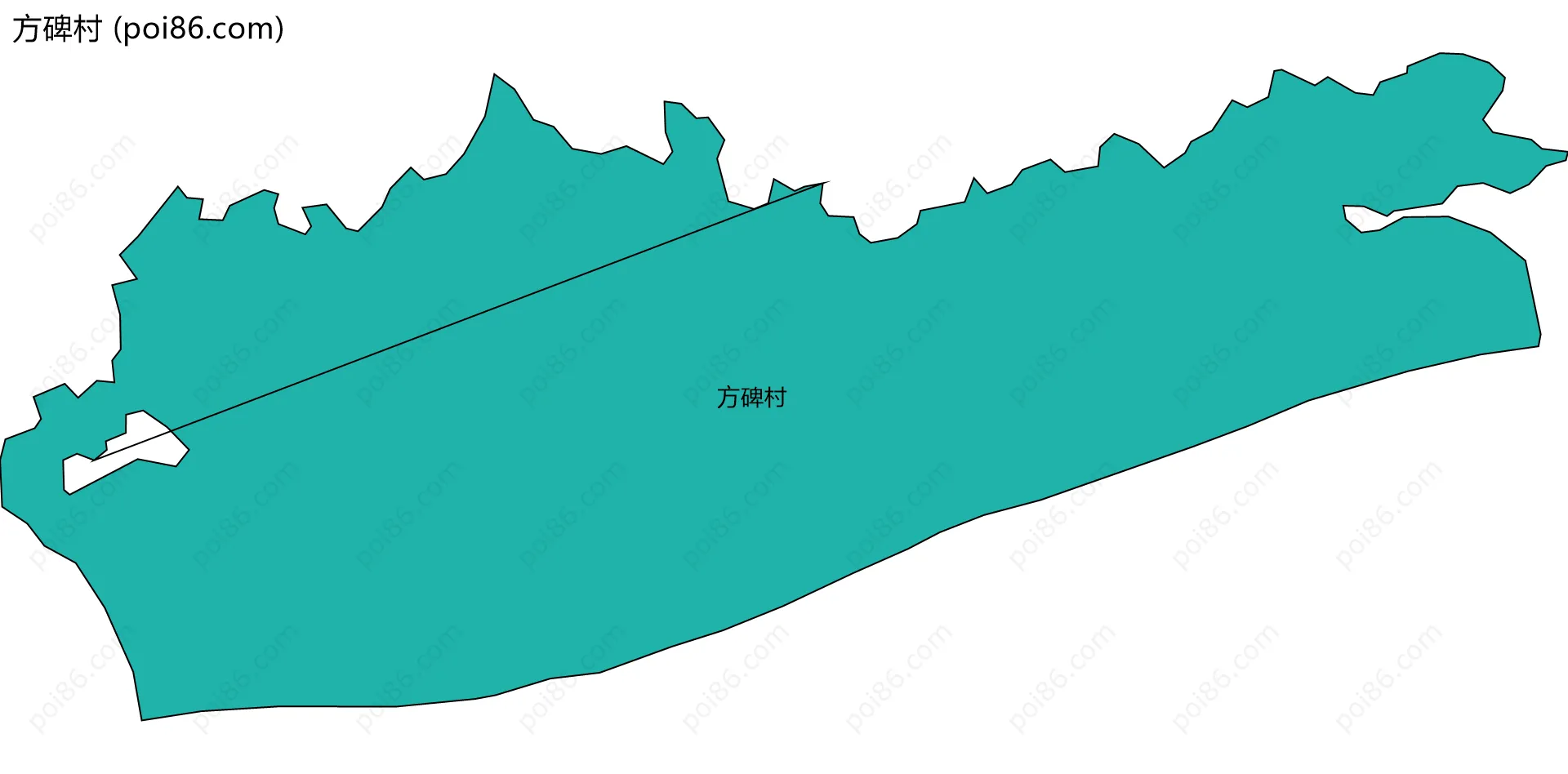 方碑村边界地图