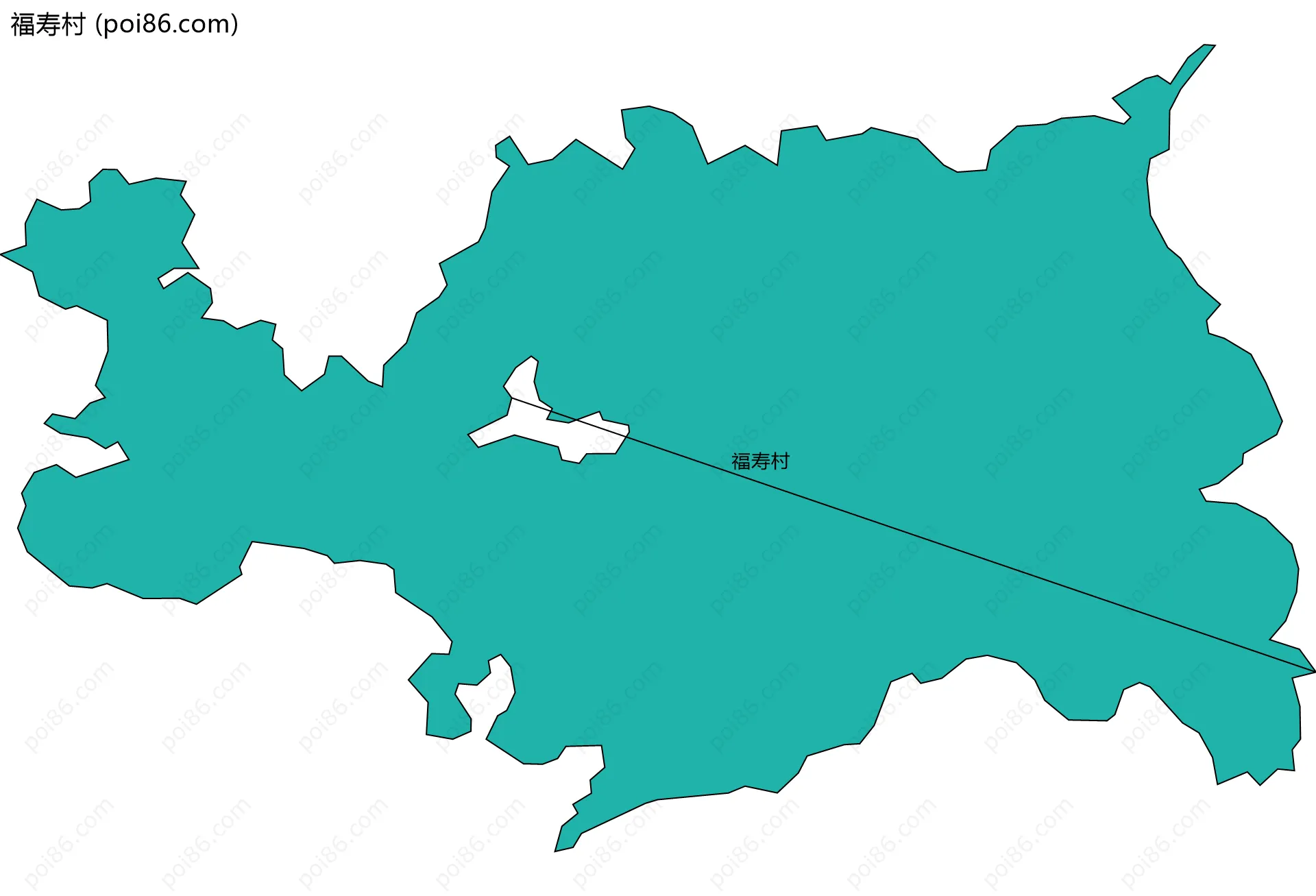 福寿村边界地图