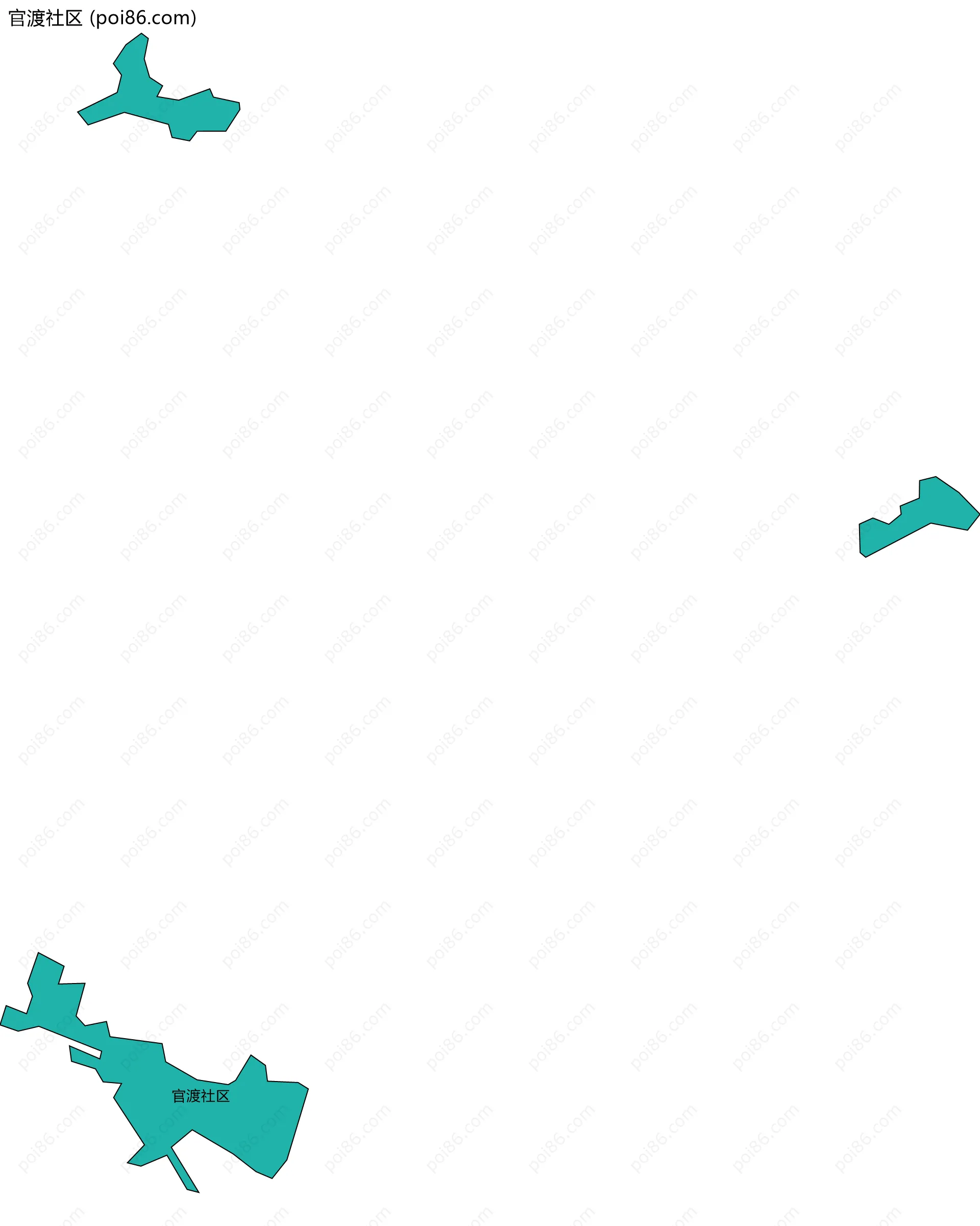 官渡社区边界地图