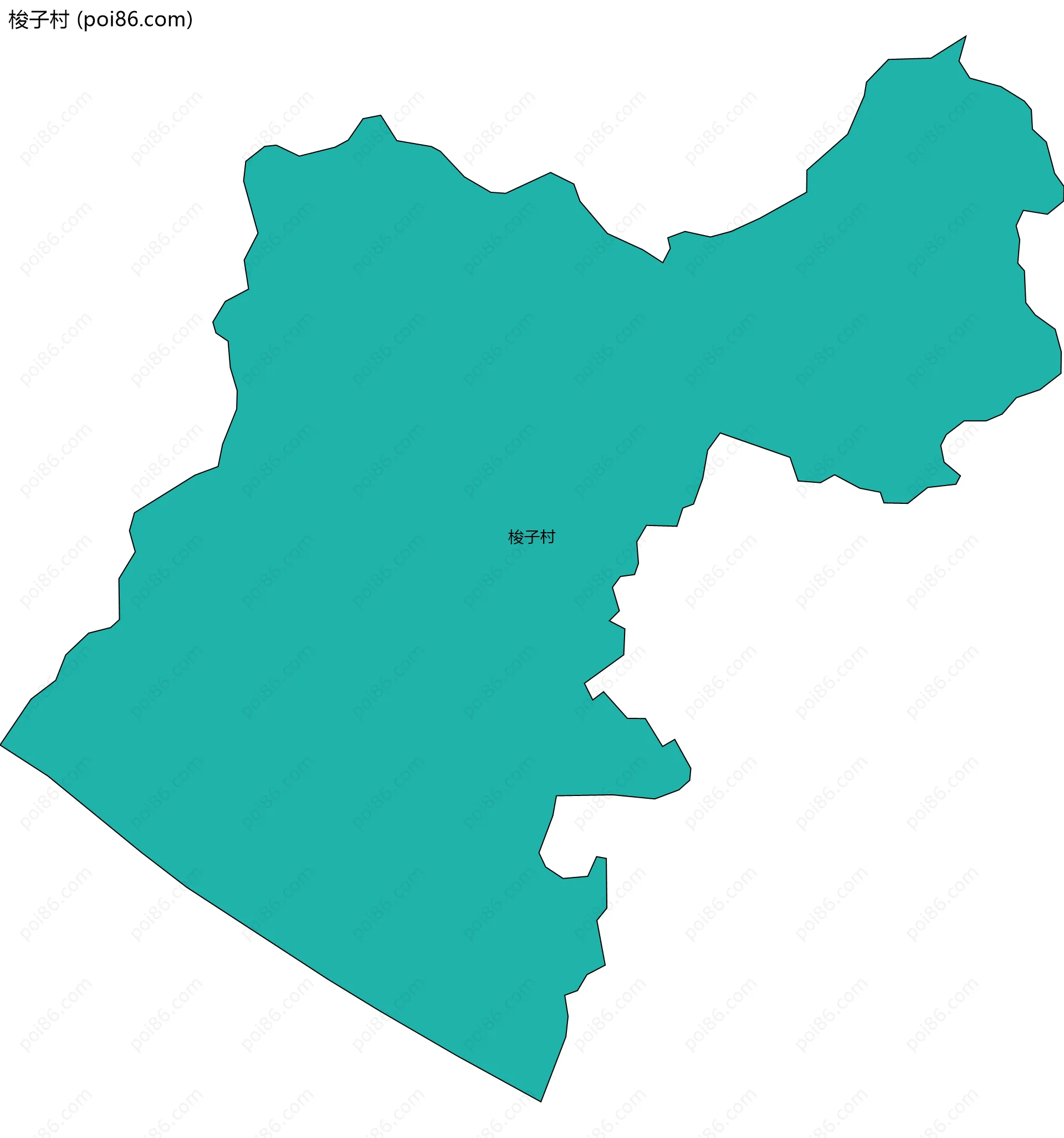 梭子村边界地图