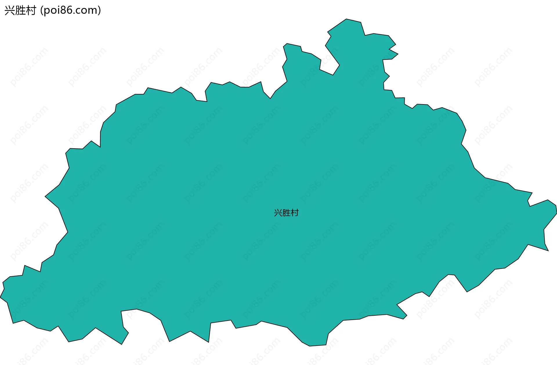 兴胜村边界地图