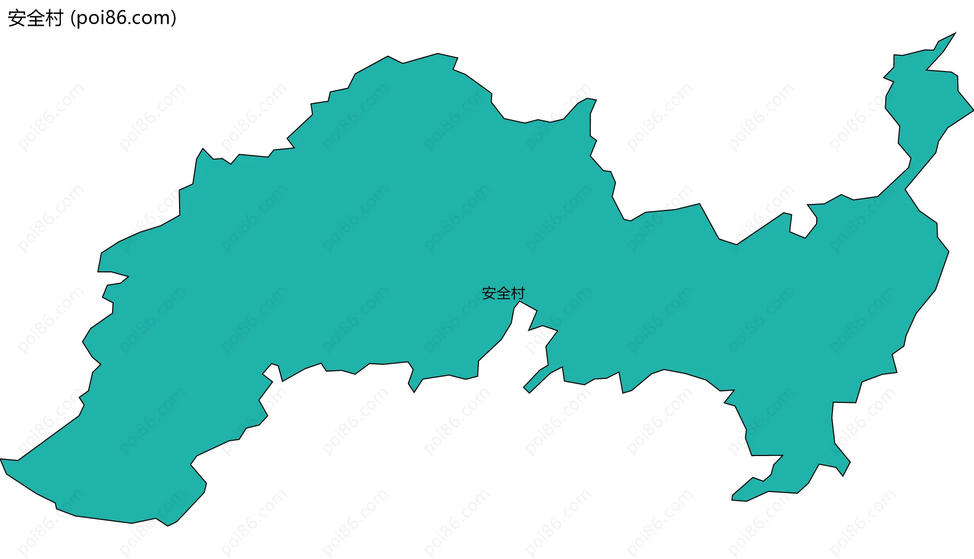 安全村边界地图