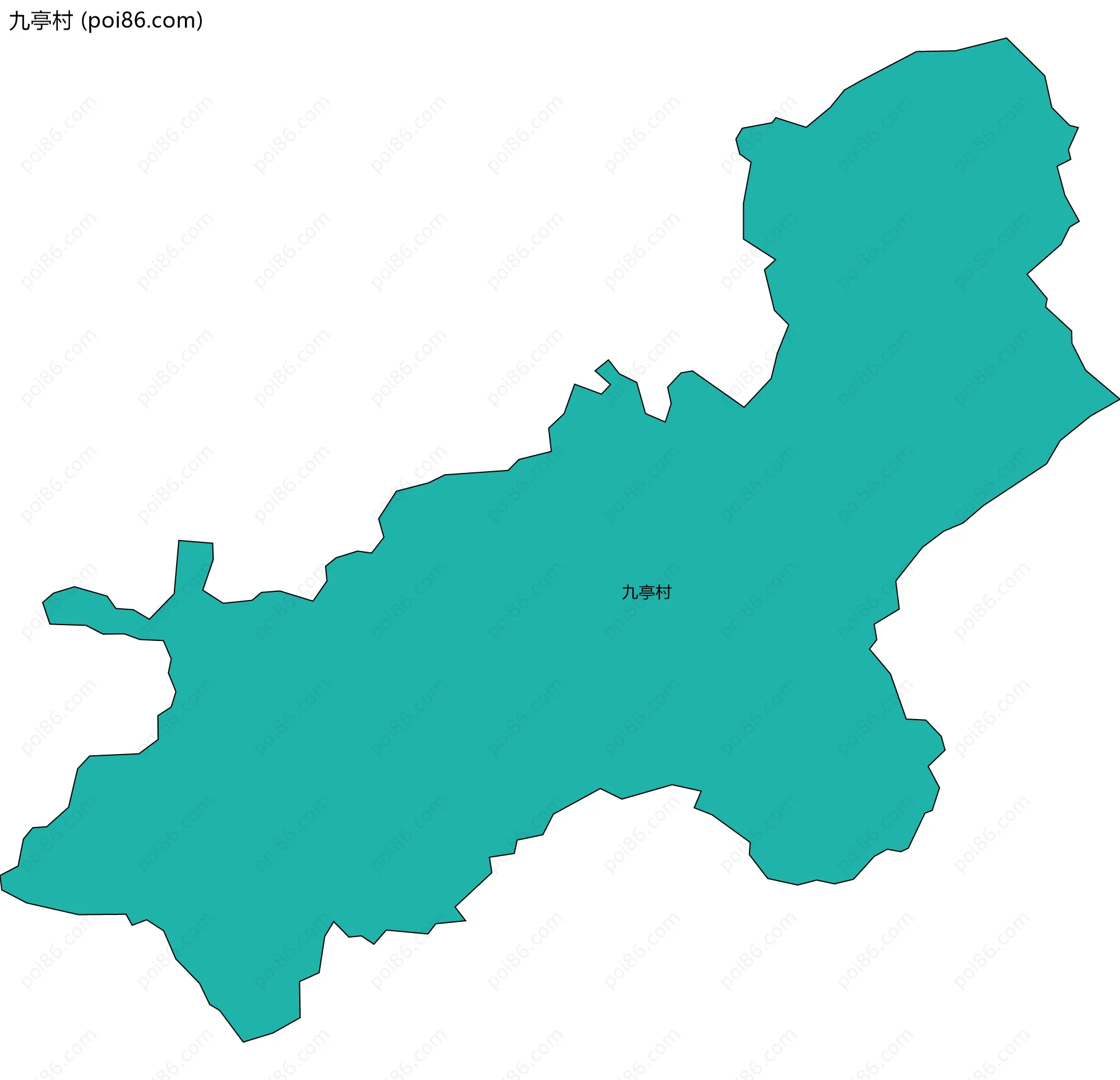 九亭村边界地图