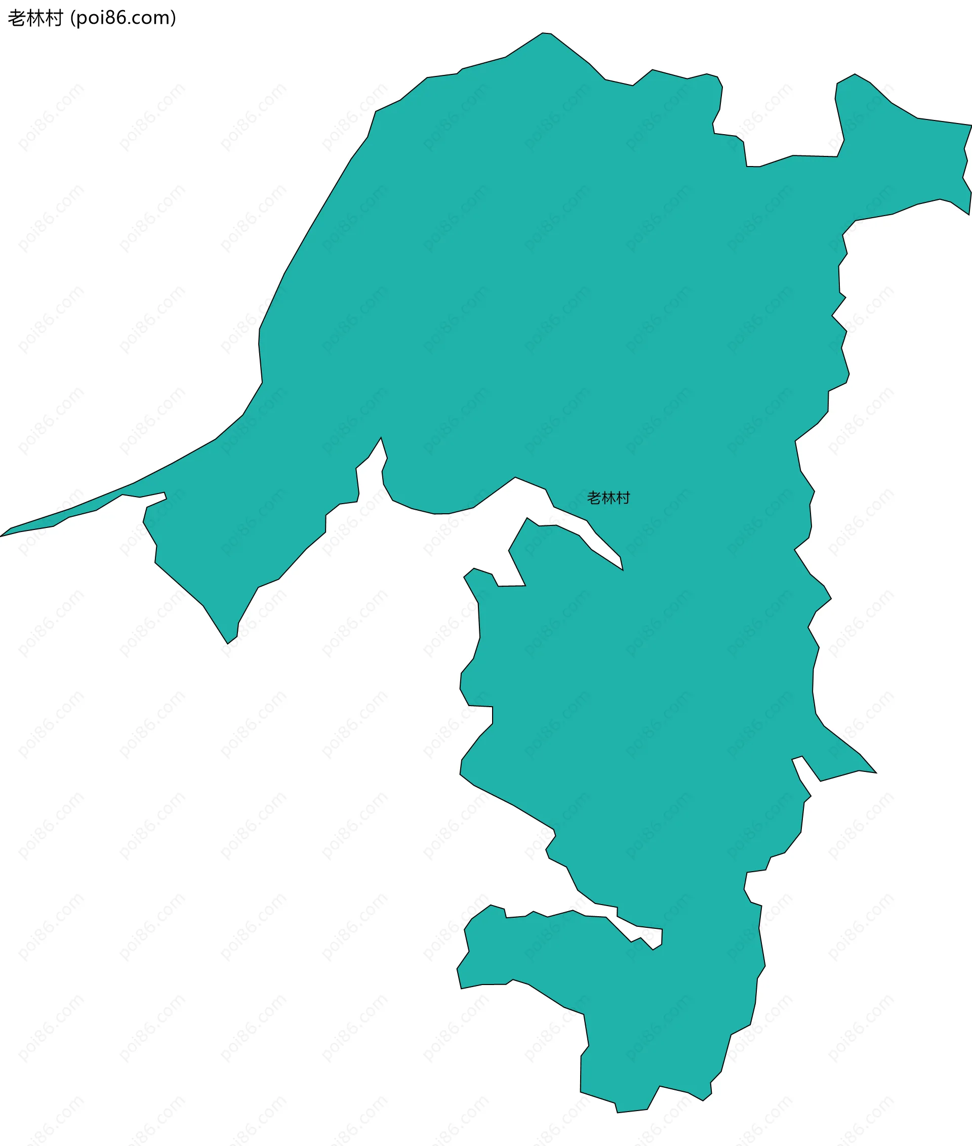 老林村边界地图