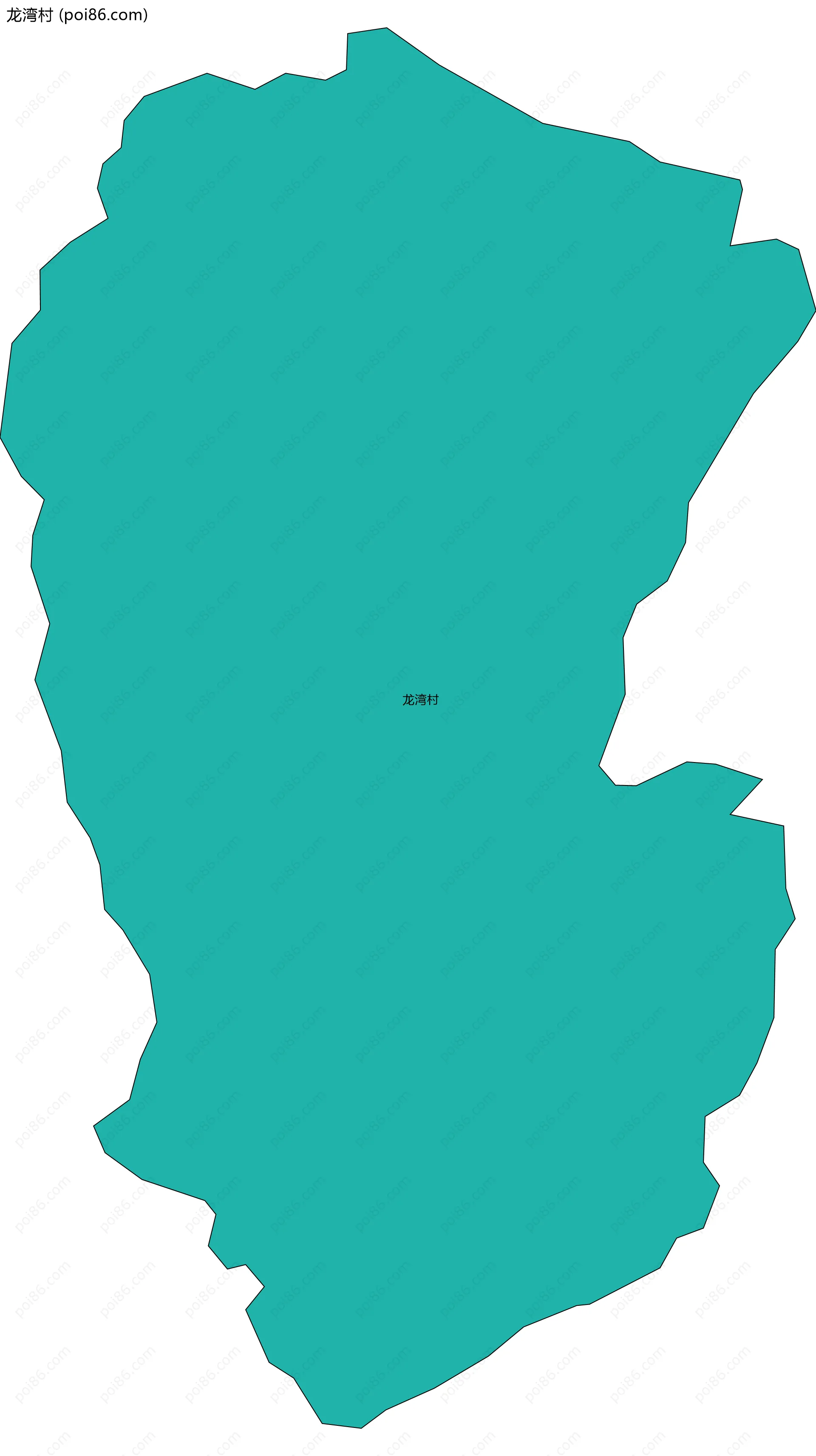 龙湾村边界地图