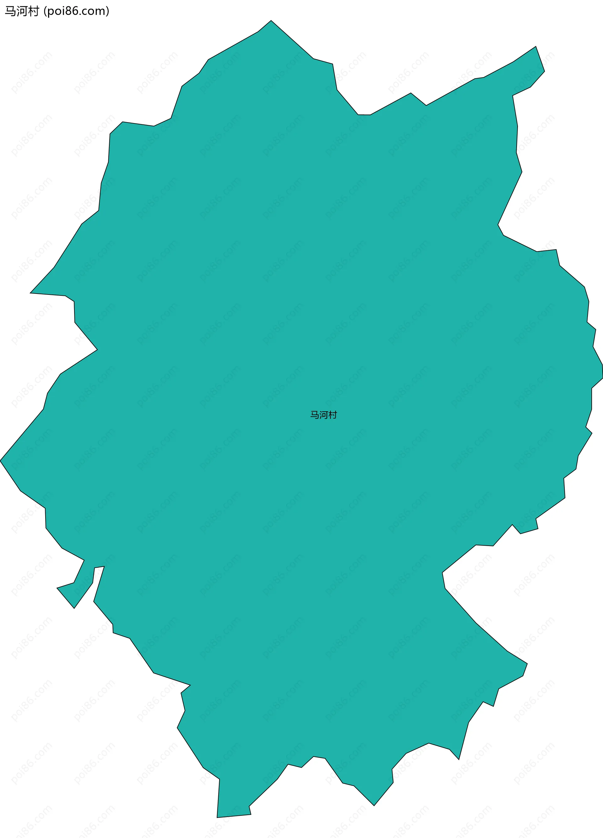 马河村边界地图