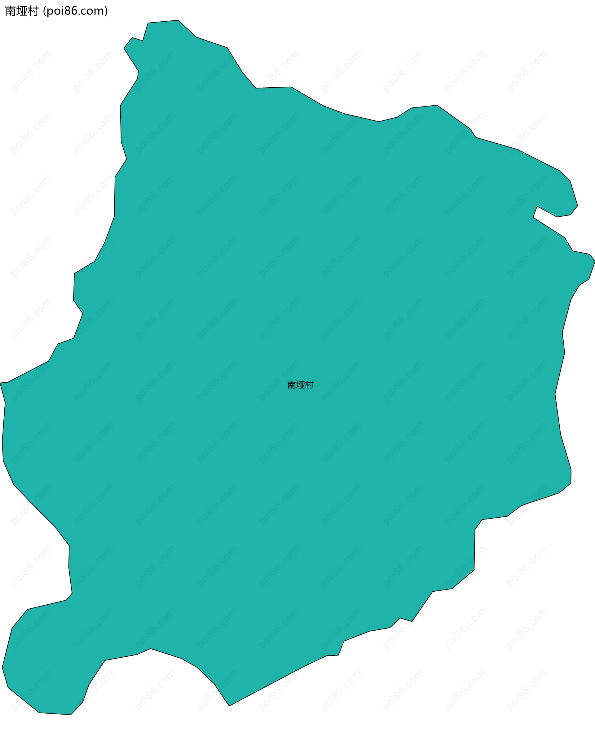 南垭村边界地图