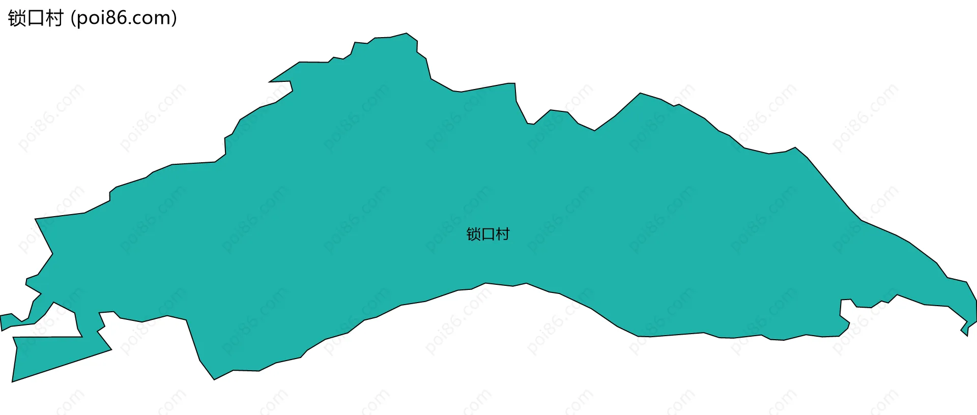 锁口村边界地图